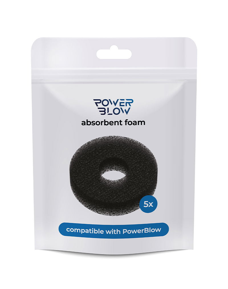 KIIROO - Powerblow Absorbent Foam 5 Pack - Zwart
