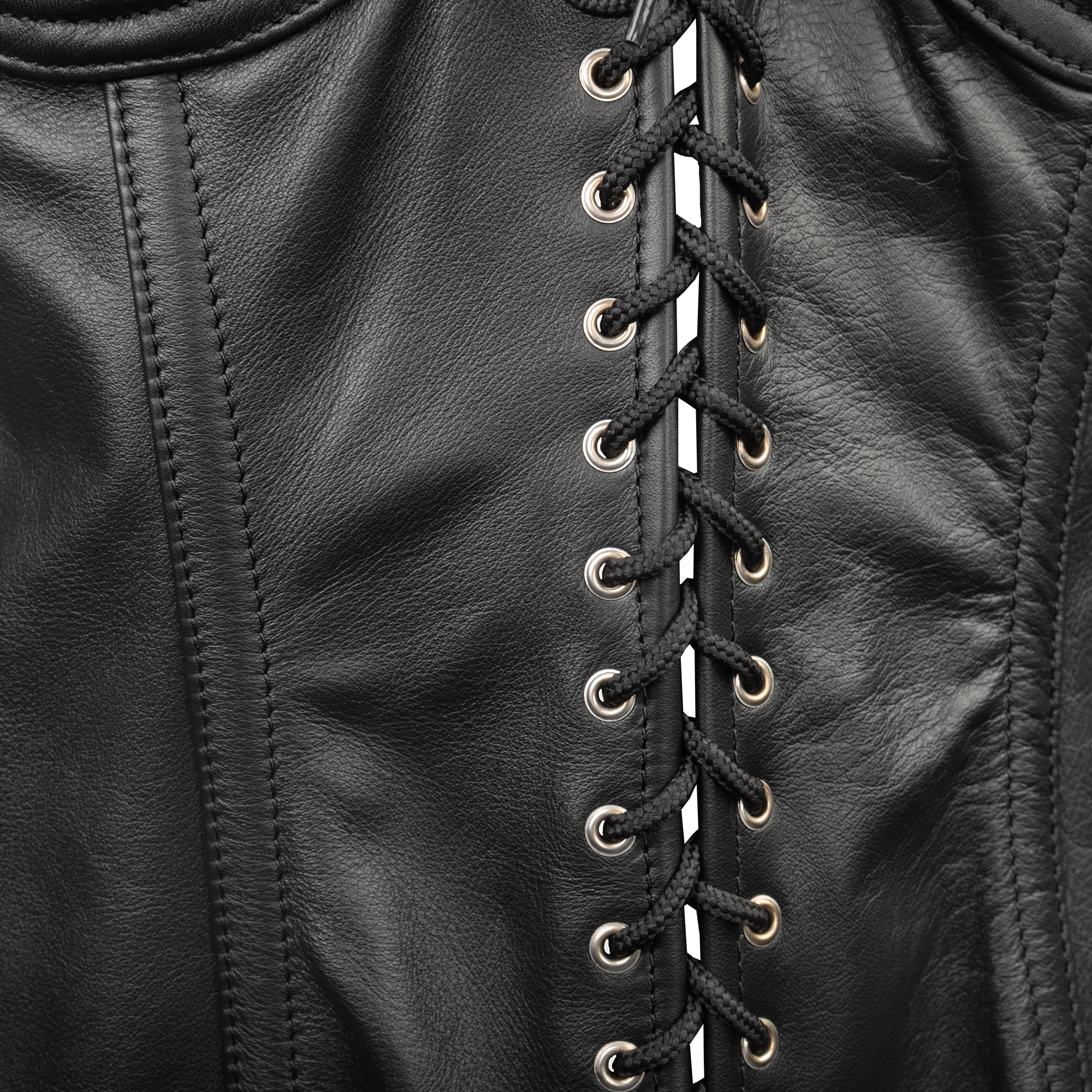 Rimba - Echt lederen 1/4 Cup korset