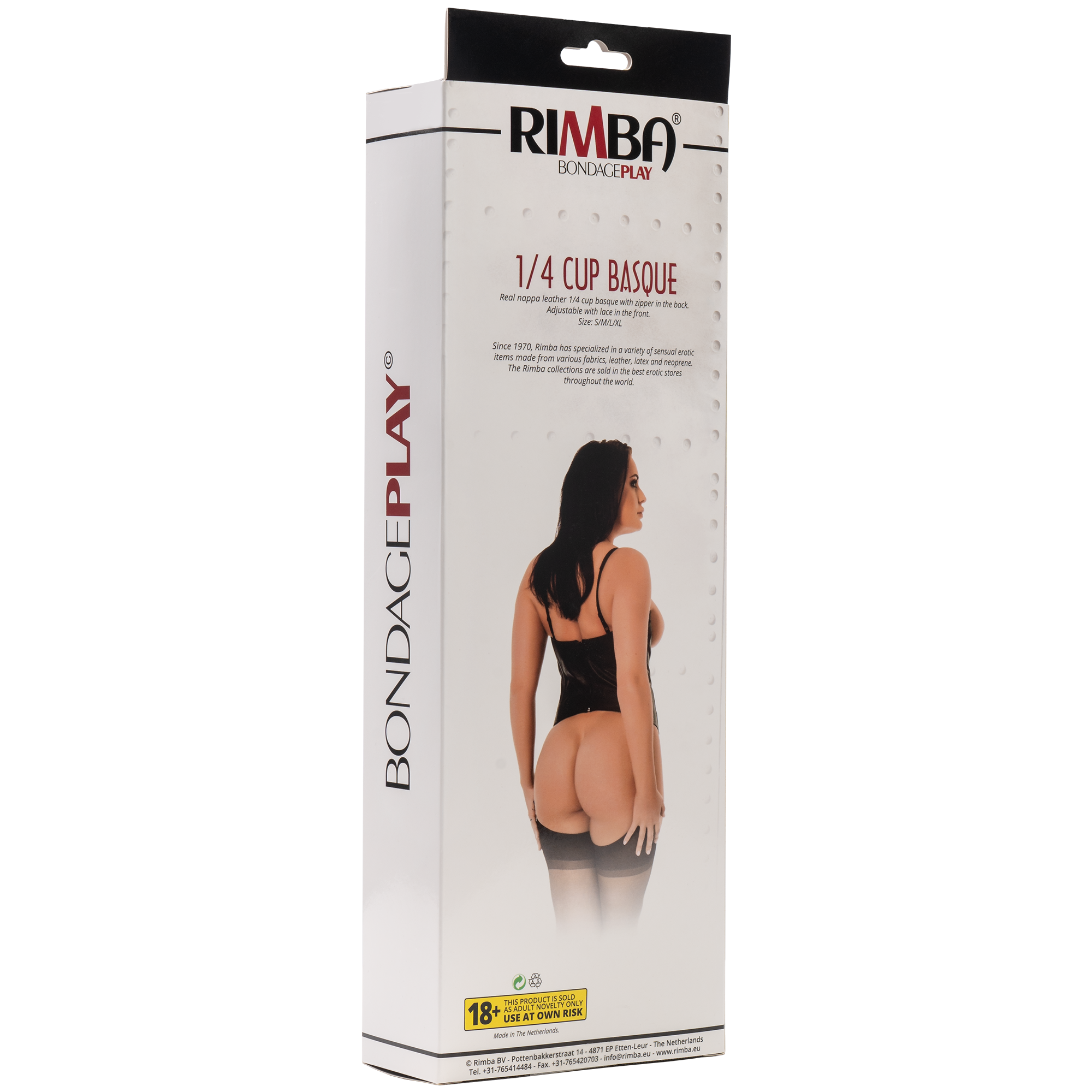 Rimba - Echt lederen 1/4 Cup korset