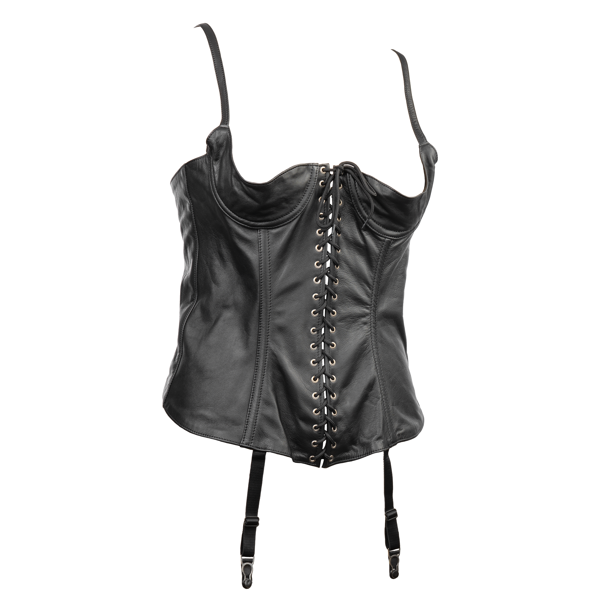 Rimba - Echt lederen 1/4 Cup korset