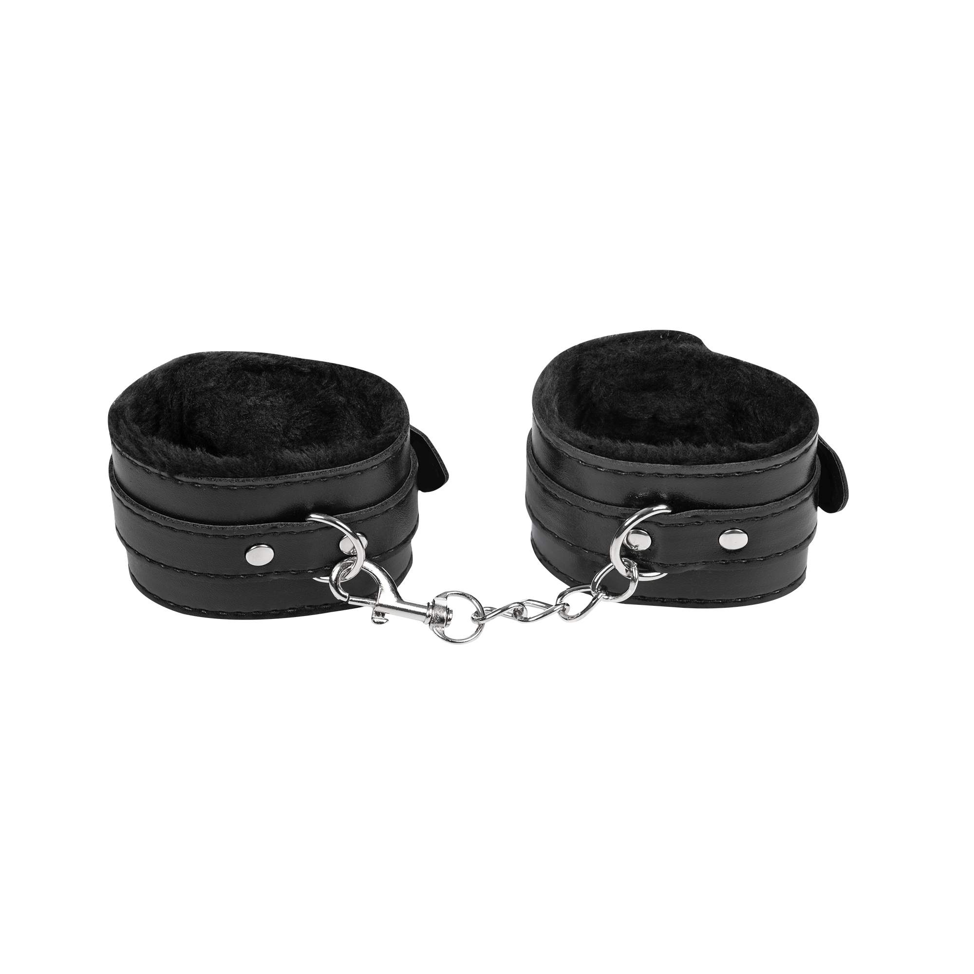 TieMeUp - Handboeien van zacht bont - Zwart