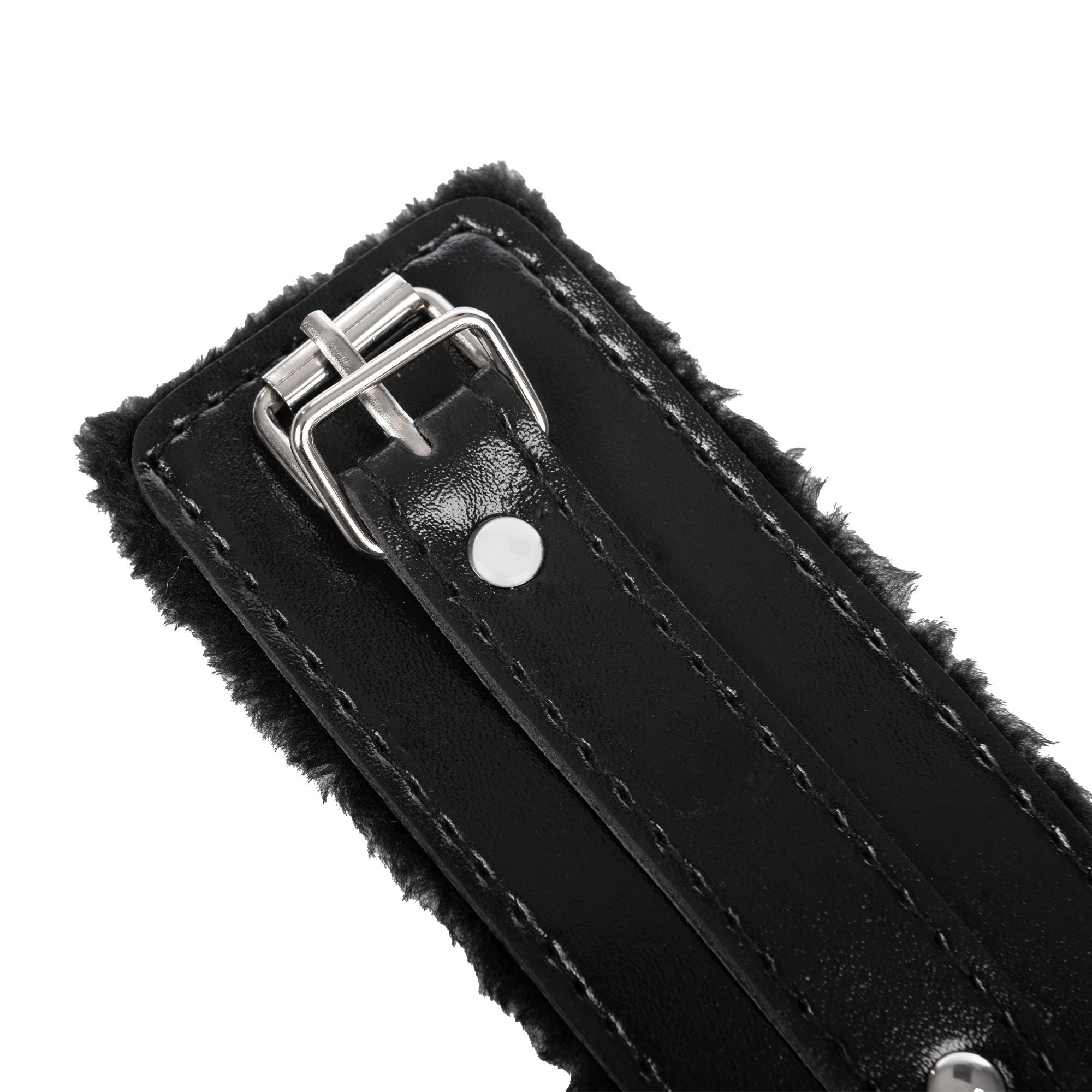 TieMeUp - Handboeien van zacht bont - Zwart