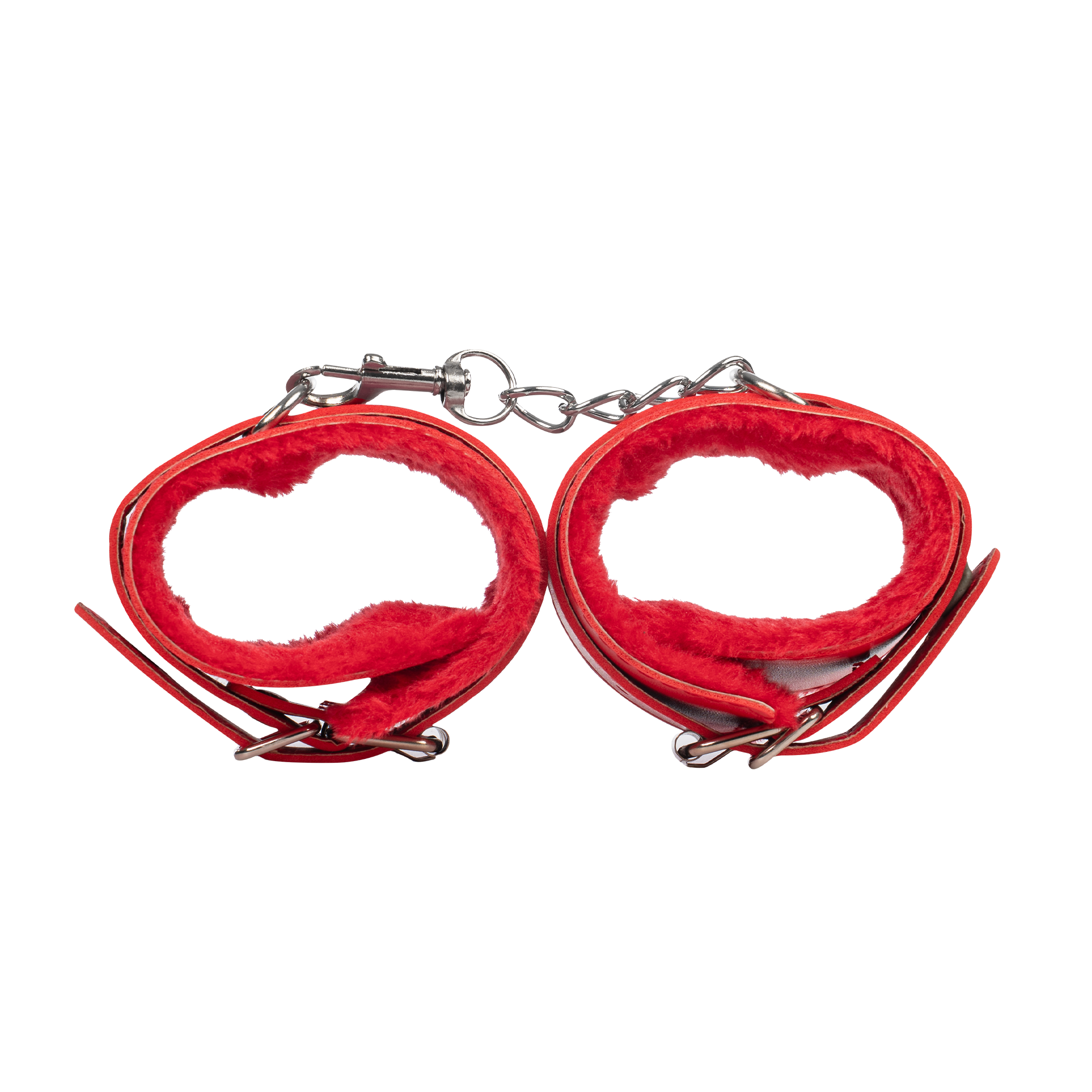 TieMeUp - Handboeien van zacht bont - Rood