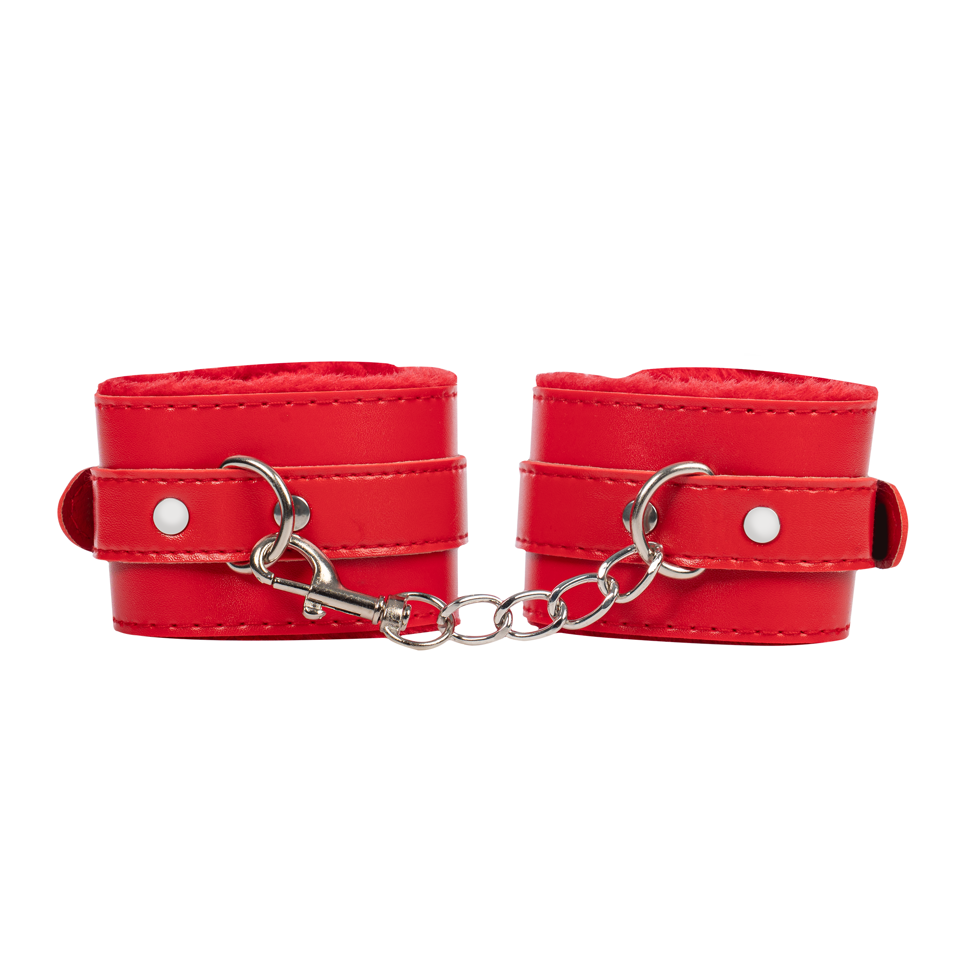 TieMeUp - Handboeien van zacht bont - Rood