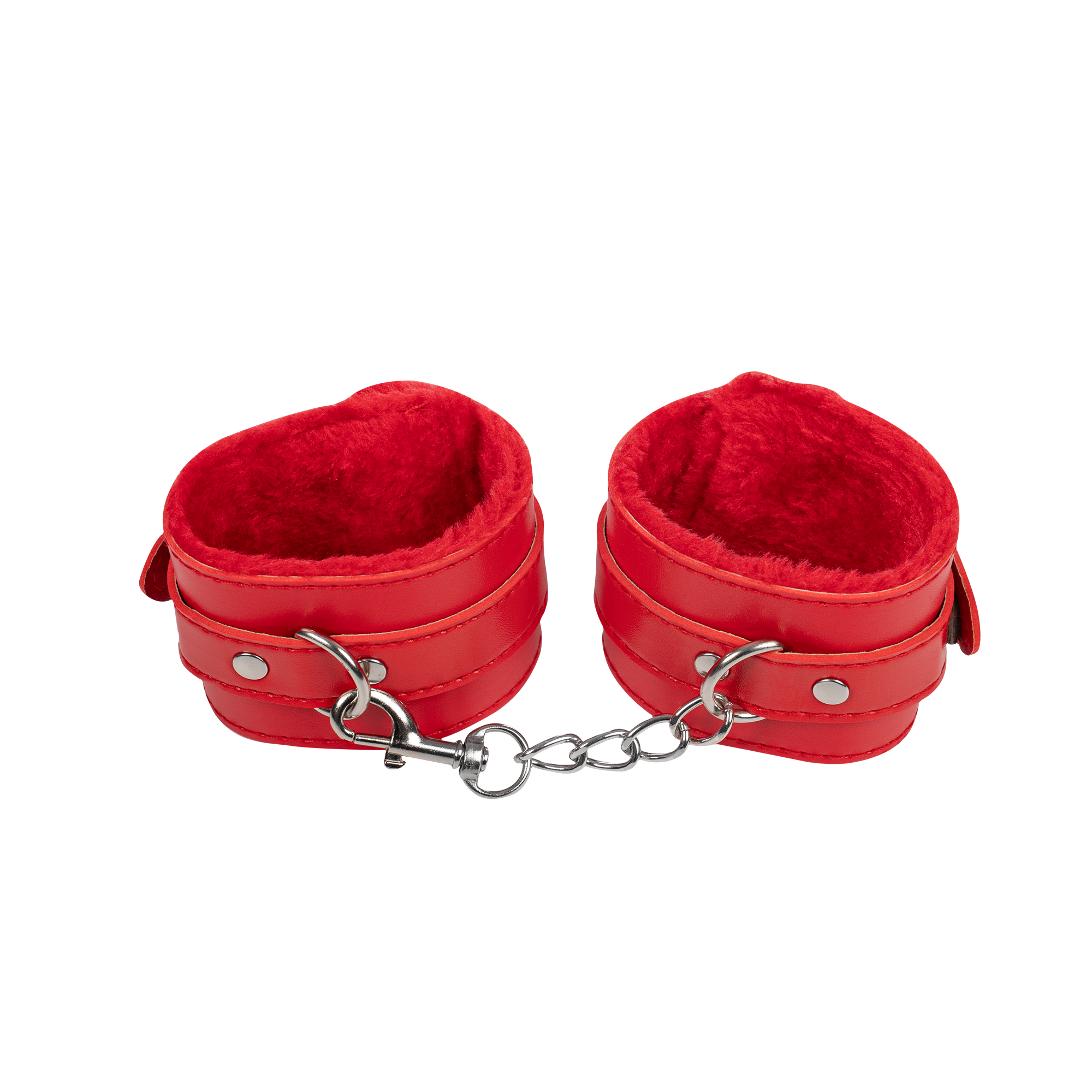 TieMeUp - Handboeien van zacht bont - Rood