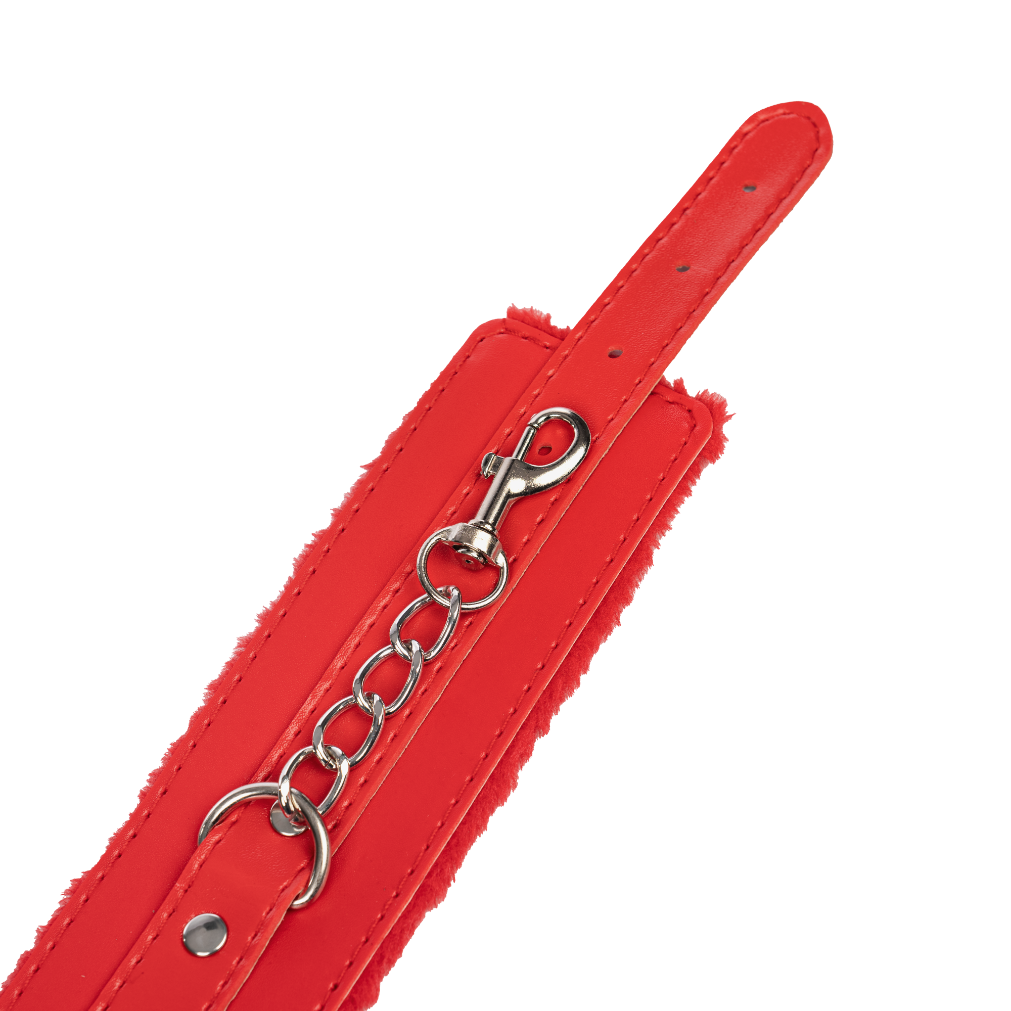 TieMeUp - Handboeien van zacht bont - Rood
