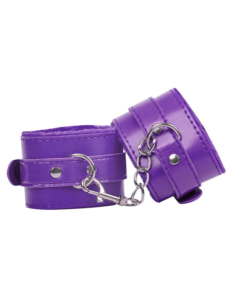 TieMeUp - Handboeien van zacht bont - Paars