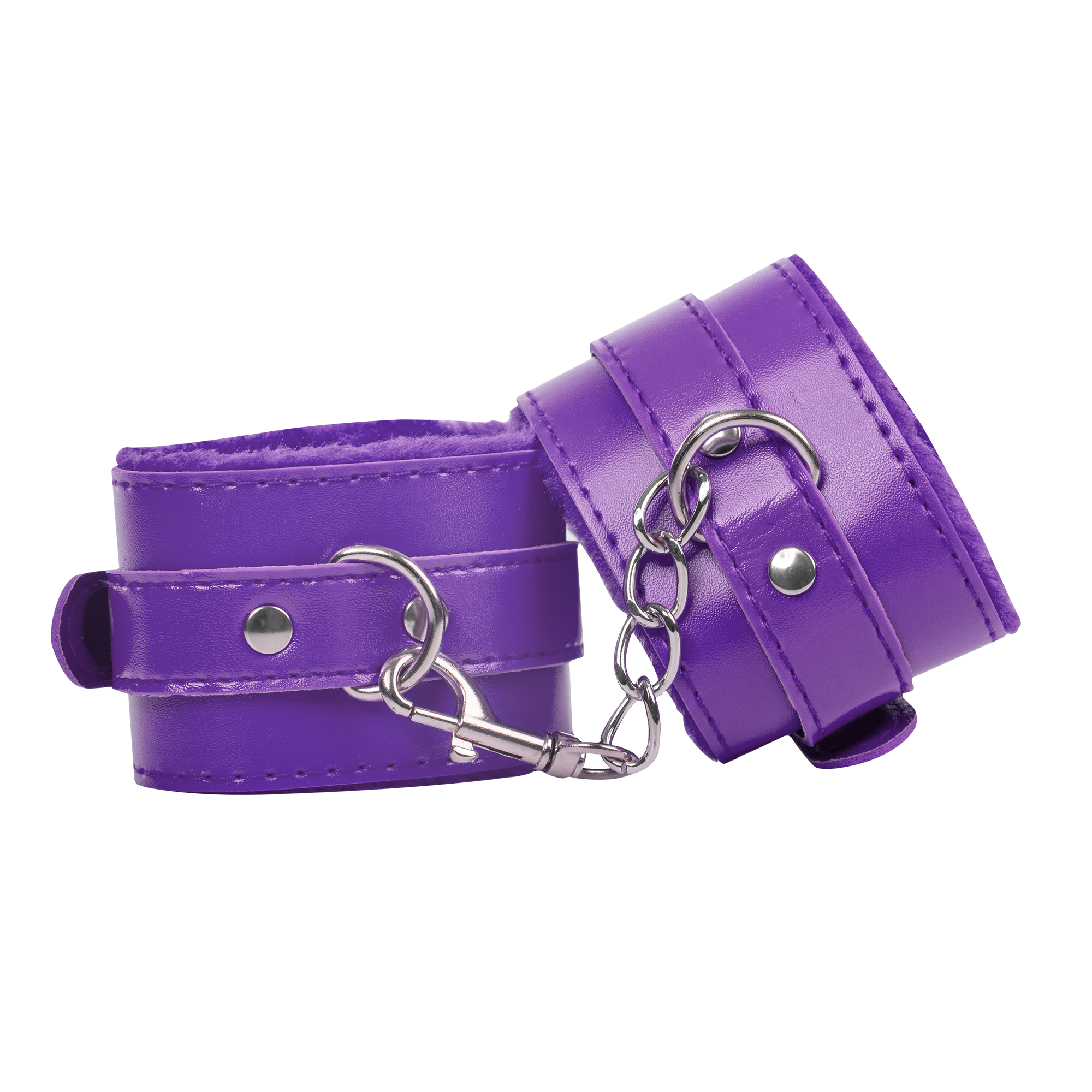 TieMeUp - Handboeien van zacht bont - Paars