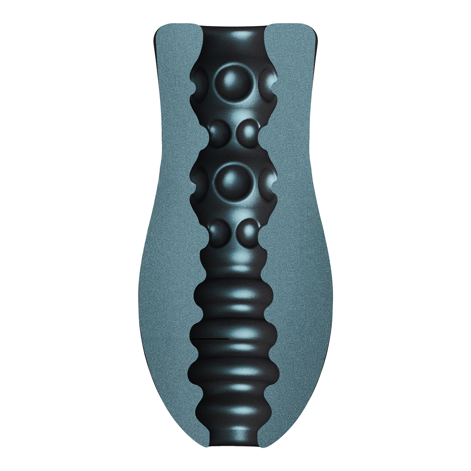 Dorcel - Sili-Cup - Dual Sensation Masturbator - Blauw Metallic