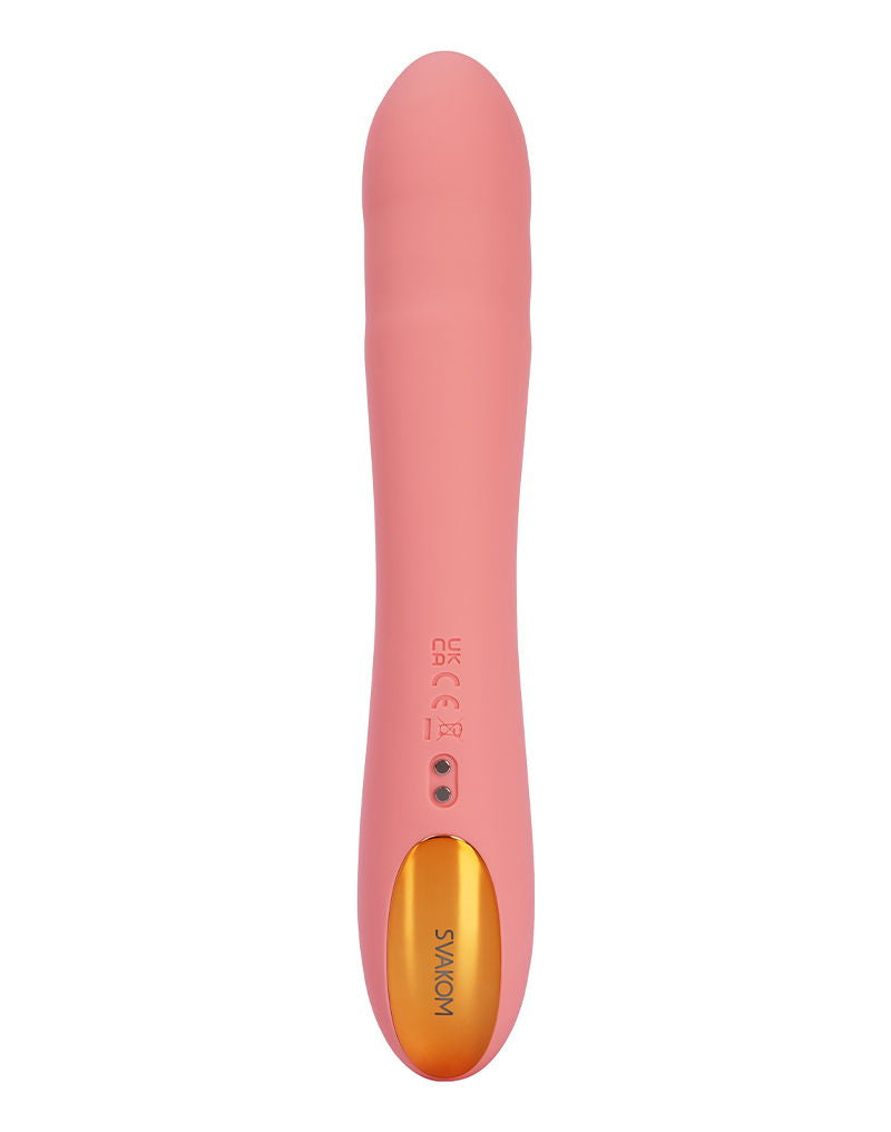 SVAKOM - Ava Neo - Thrusting Vibrator - Peach Pink
