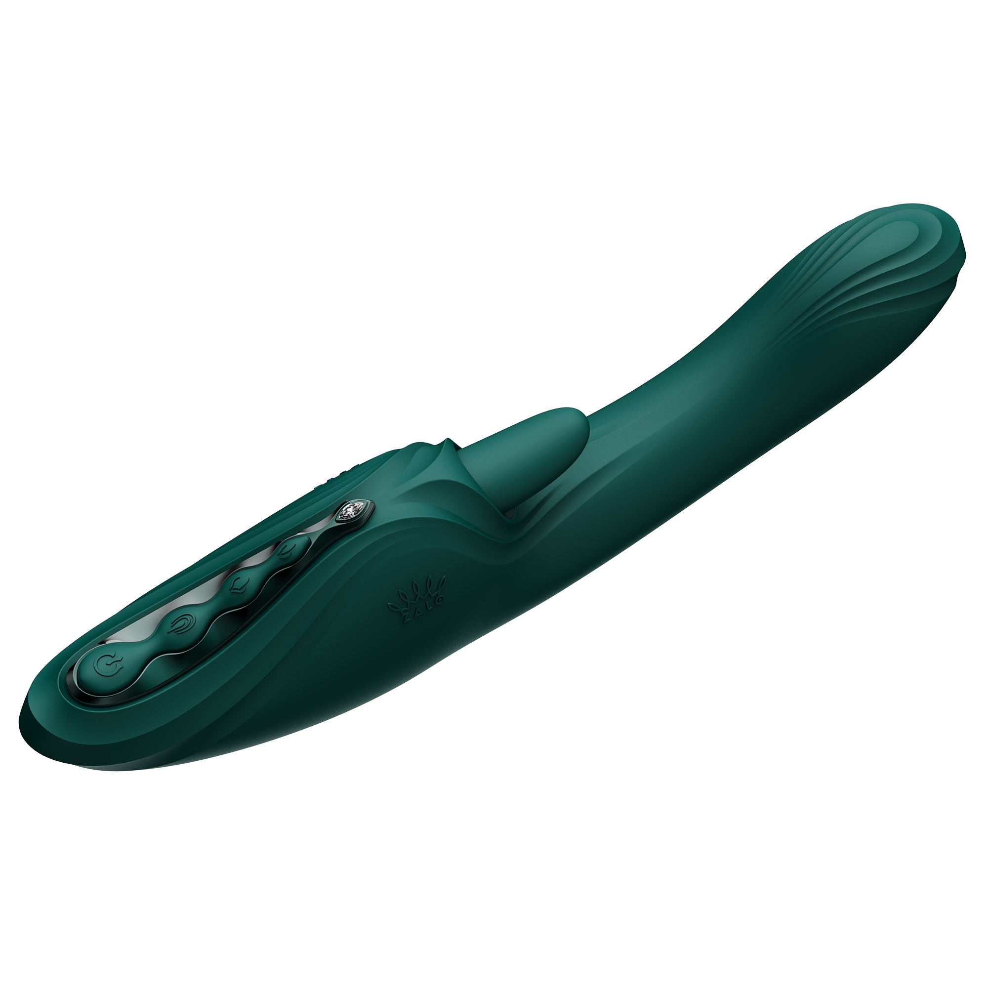 ZALO - Ares - G-Spot Rabbit Vibrator App-Controlled - Turquoise Groen