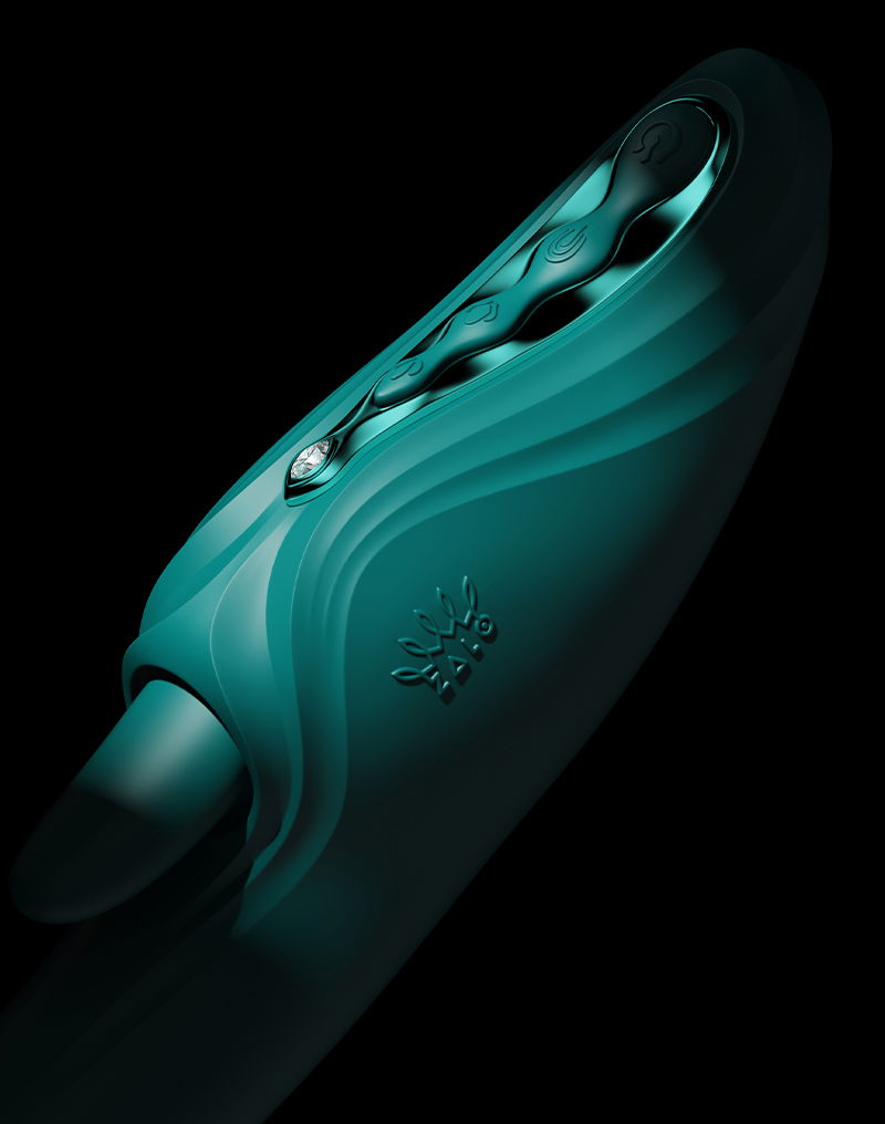 ZALO - Ares - G-Spot Rabbit Vibrator App-Controlled - Turquoise Groen