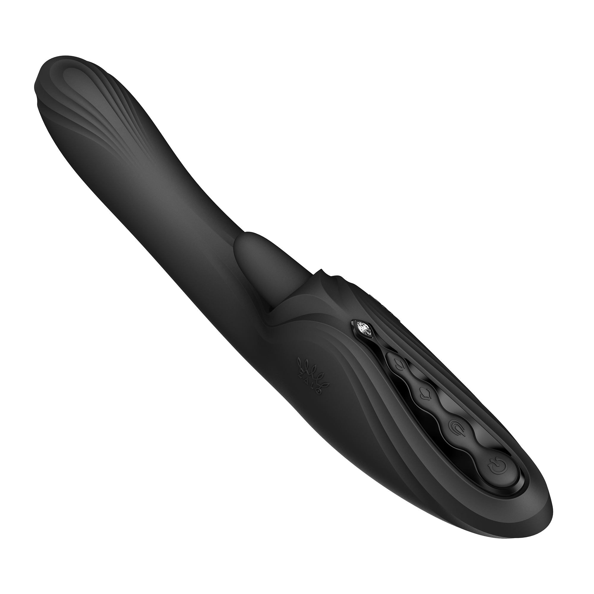 ZALO - Ares - G-Spot Rabbit Vibrator App-Controlled - Obsidian Zwart