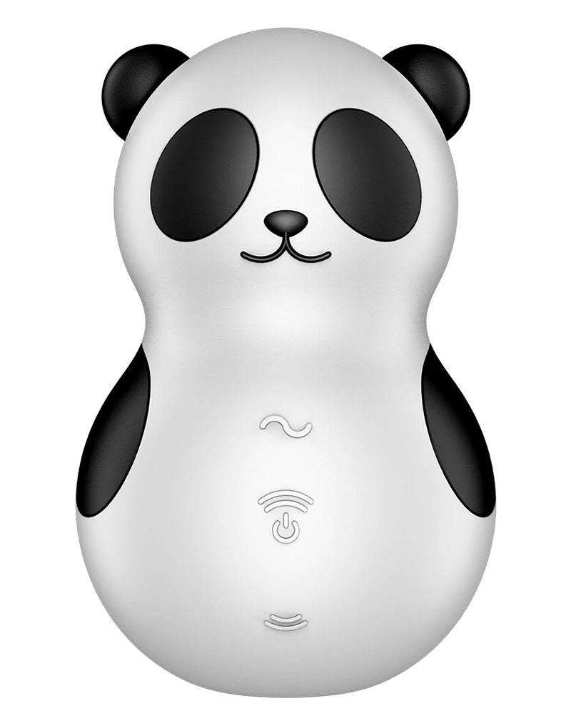 Satisfyer - Pocket Panda - Dubbele Air Pulse Vibrator - Zwart/Wit