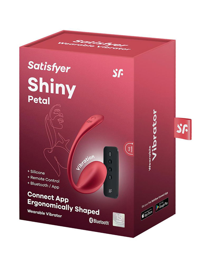 Satisfyer - Shiny Petal - Draagbare Vibrator (met app controle) - Rood