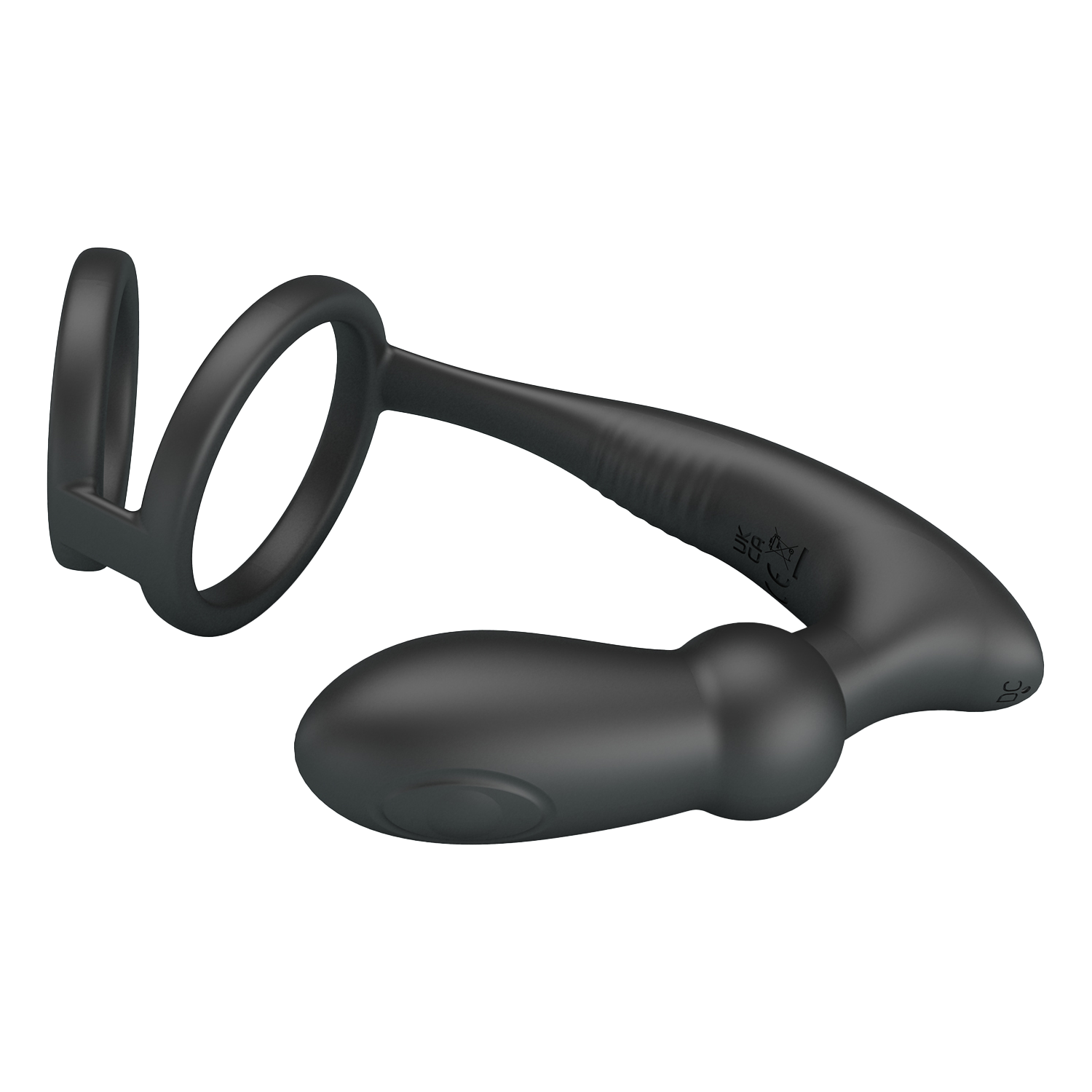 Pretty Love - Emoni - Cock Ring met Butt Plug - Zwart