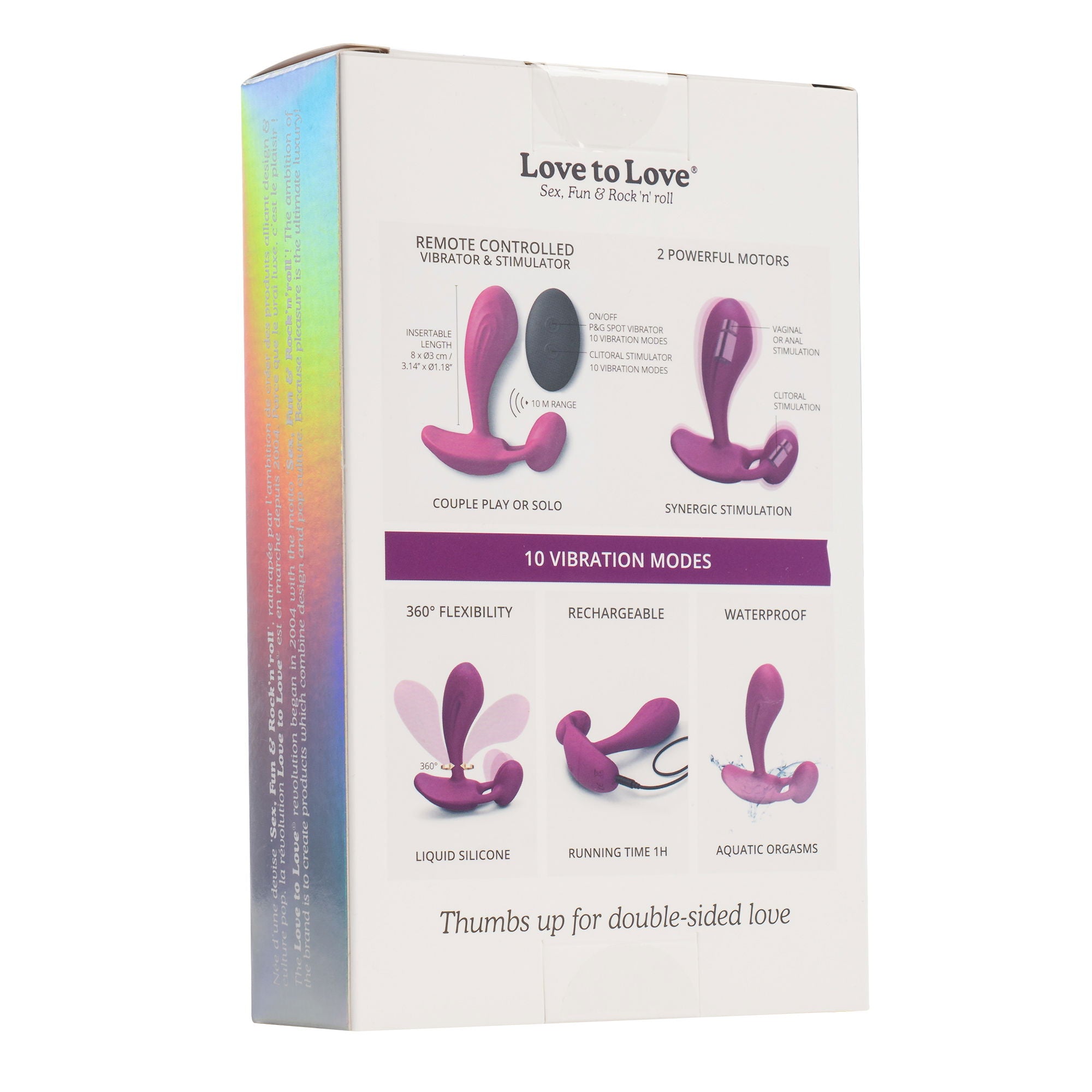 Love to Love - Witty - P&G Vibrator met Afstandsbediening - Roze