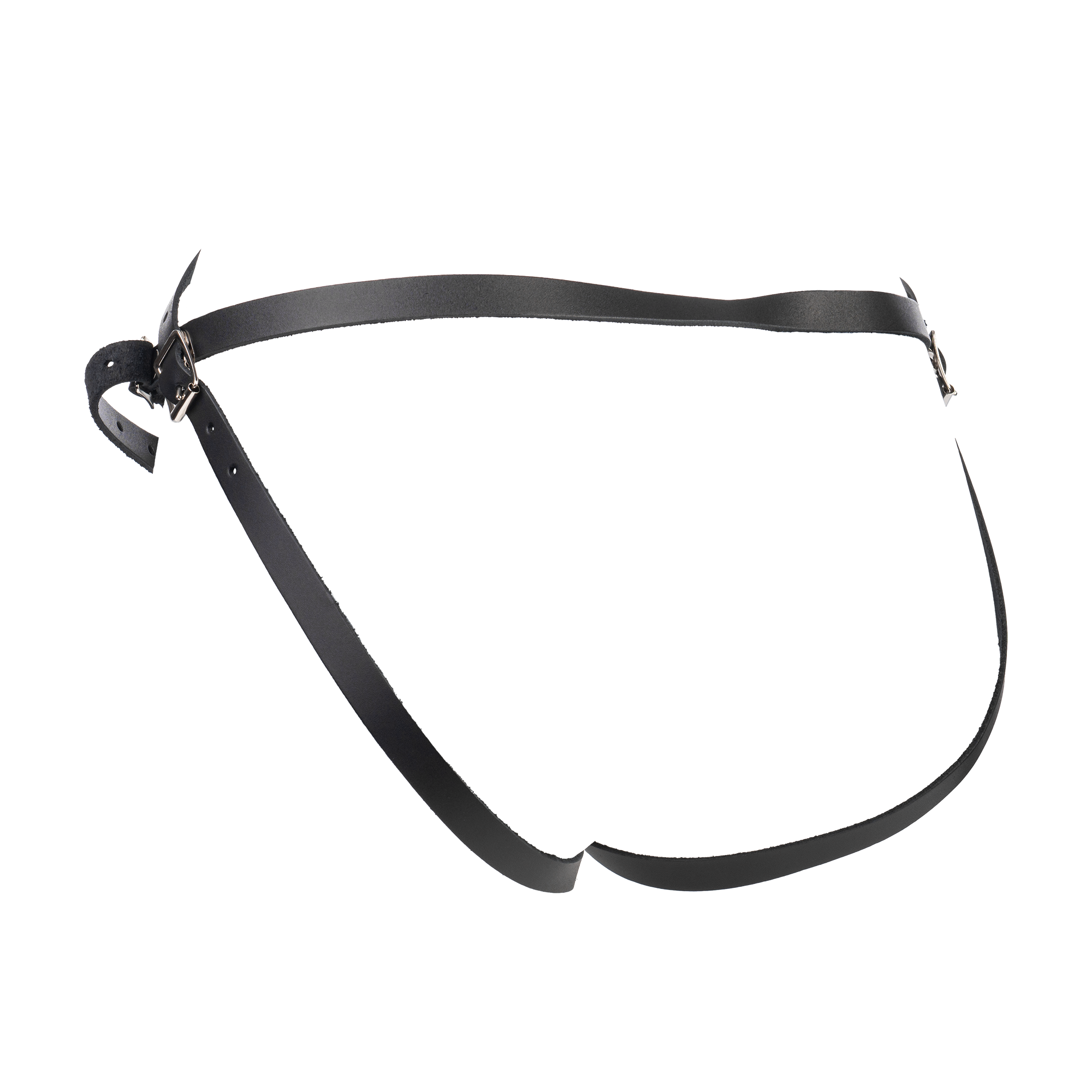 Rimba - Voorbind string met latex dildo (3,5 x 12 cm)