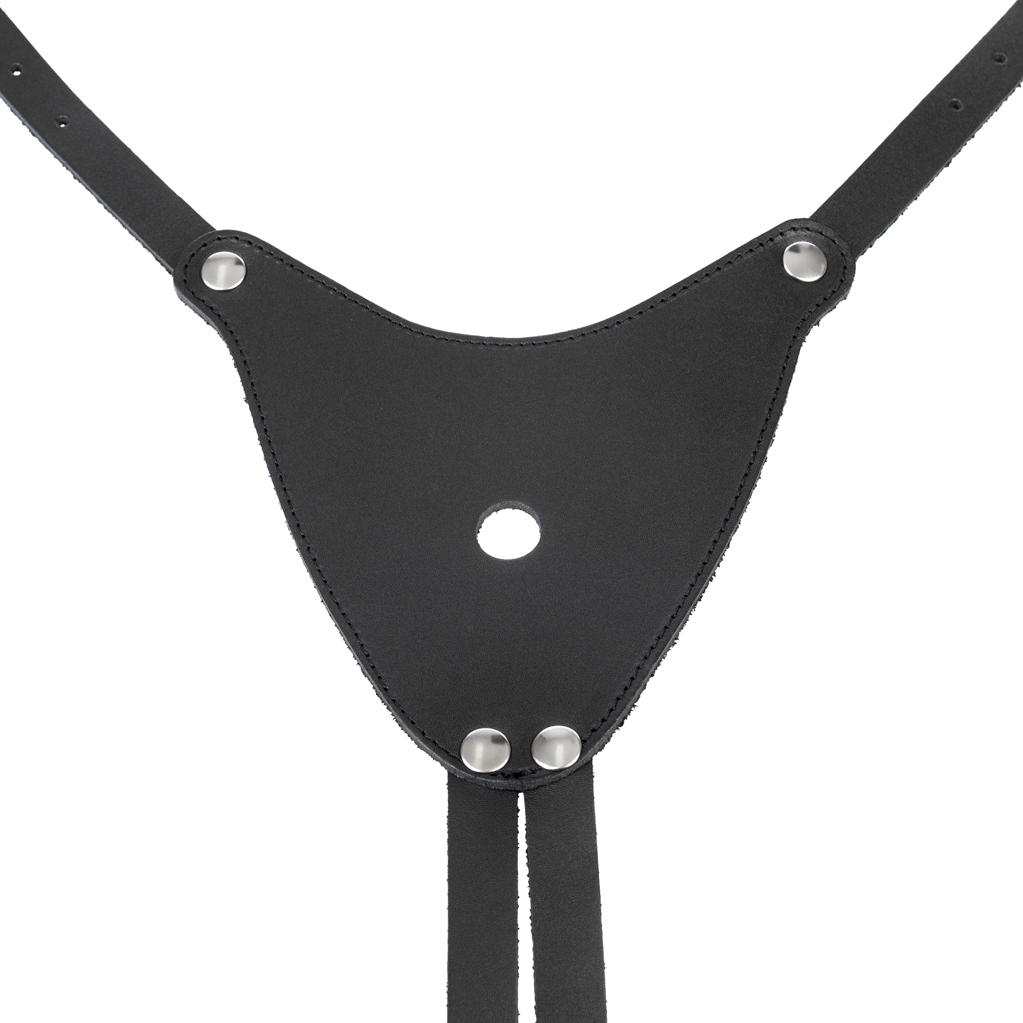 Rimba - Voorbind string met latex dildo (3,5 x 12 cm)