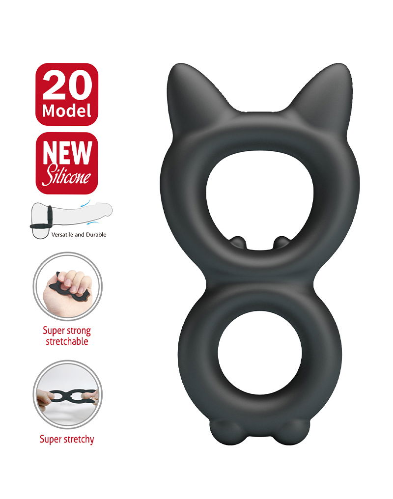 Crazy Bull - Toran - Cock Ring - Model 20 - Zwart