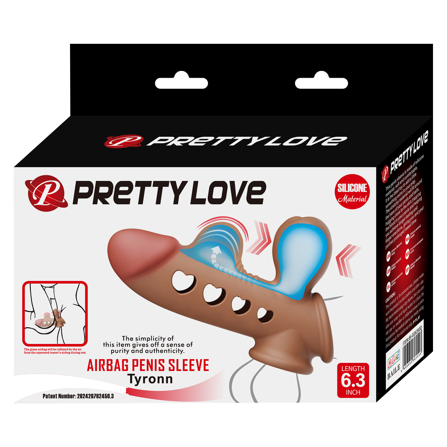 Pretty Love - Tyronn - Airbag Penis Sleeve - Nude