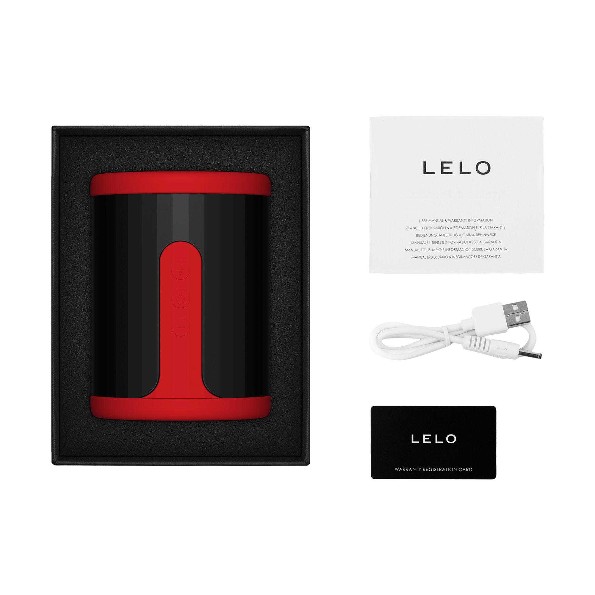 Lelo - F2S Master Blaster- Stamina Trainer & Stroker, App-gekoppeld - Rood