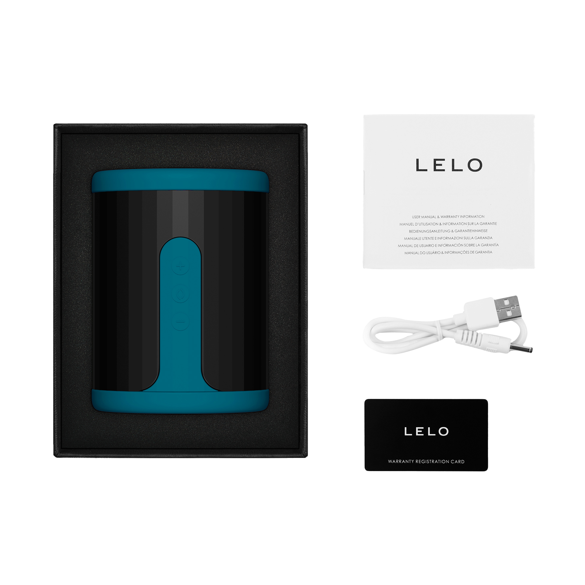 Lelo - F2S Master Blaster- Stamina Trainer & Stroker, App-Connected - Blauwgroen