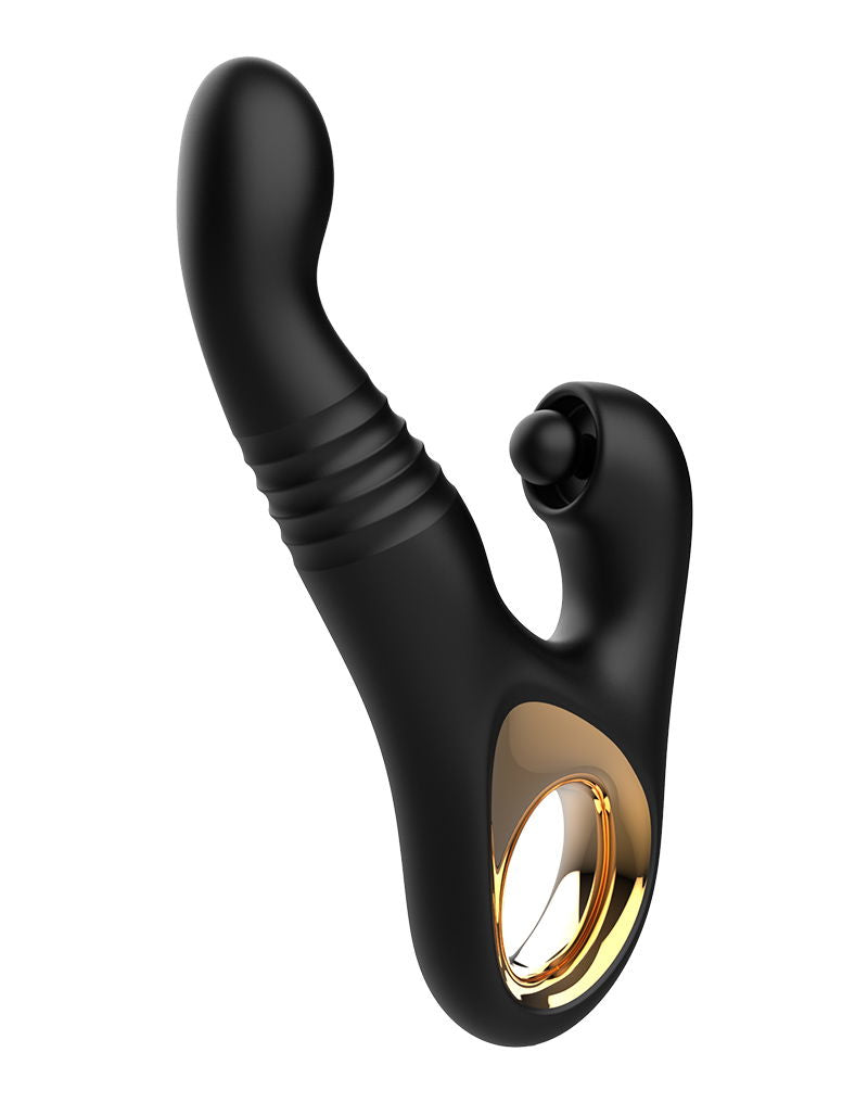 Rimba Toys - Sensual Nights SN08 - Multifunction Vibrator - Zwart