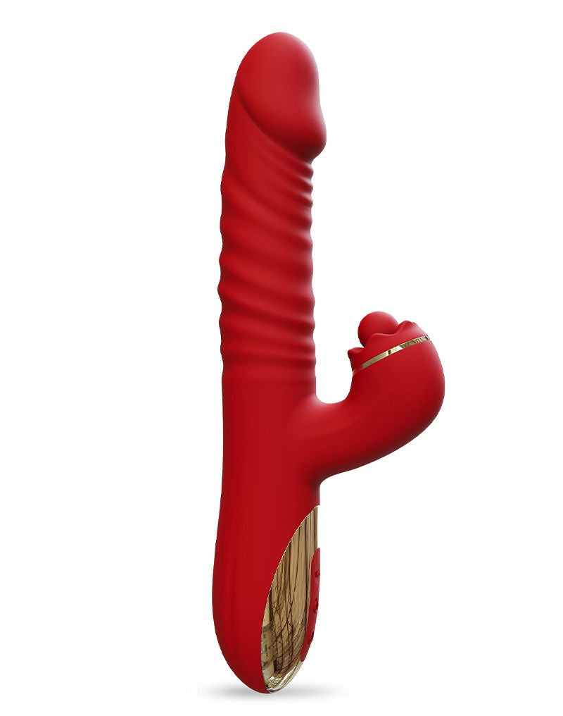 IY - Ascen - Rabbit Vibrator - Stuwende en zwaaiende vibrator met app - Rood