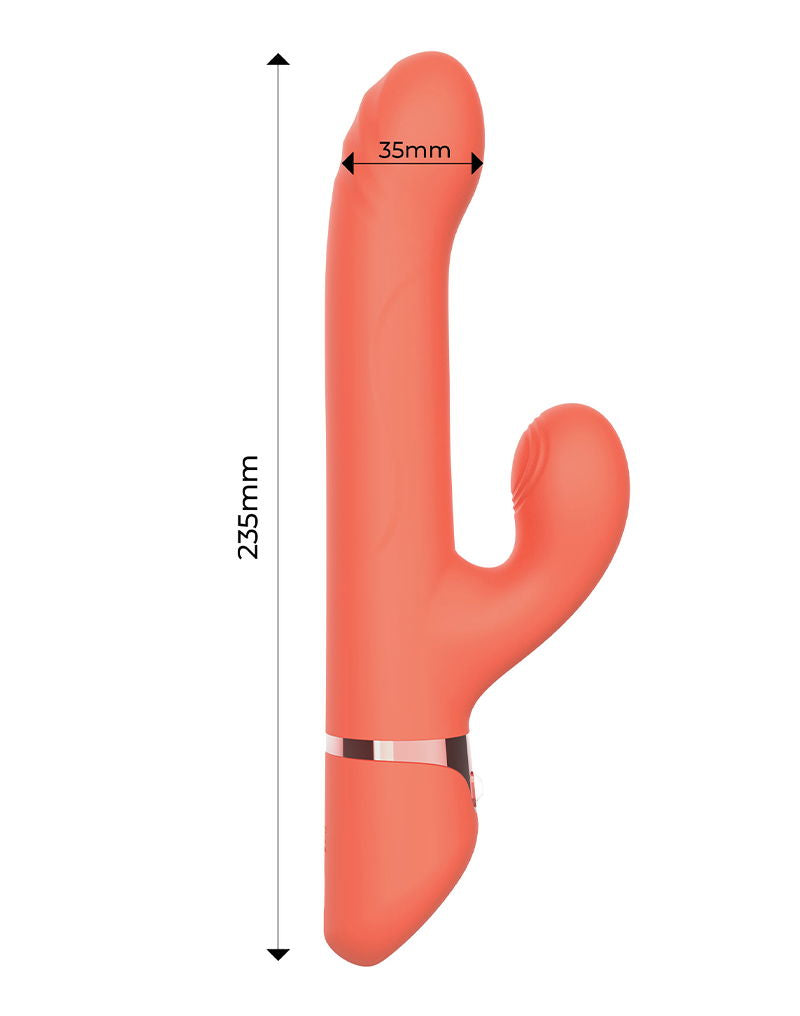 IY - Mindy - Rabbit Vibrator met kralen en app - Oranje
