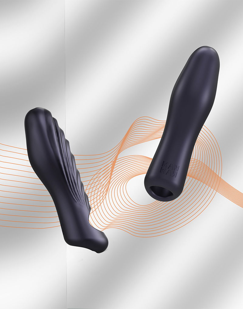 MANWAN - Ryzer - Penis Extender en Zachte Masturbatie Sleeve - Black Plum