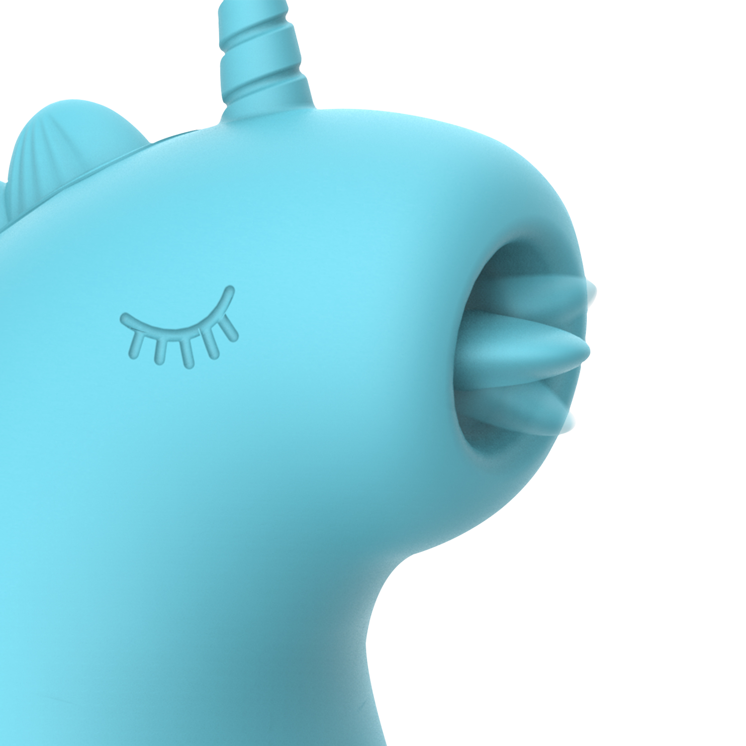 ER - Snowflake Unicorn - Massager met Likkende Tong - Blauw