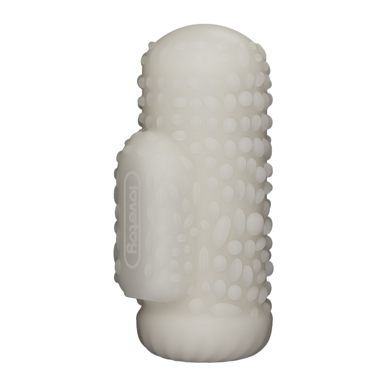 LoveToy - Knights Ring - Vibrerende Dual Purpose Sleeve - Drip - Wit