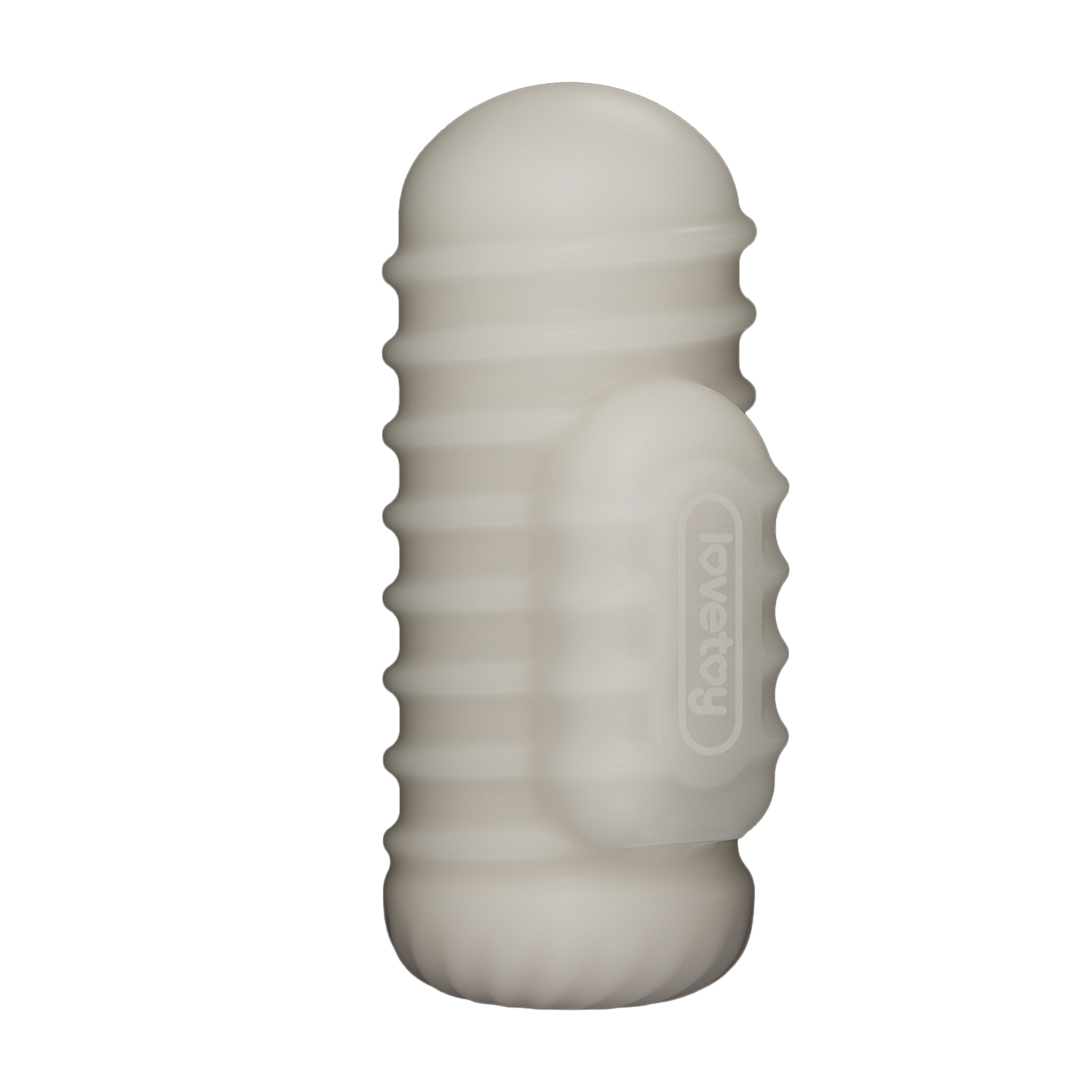 LoveToy - Knights Ring - Vibrerende Dual Purpose Sleeve - Golvend - Wit