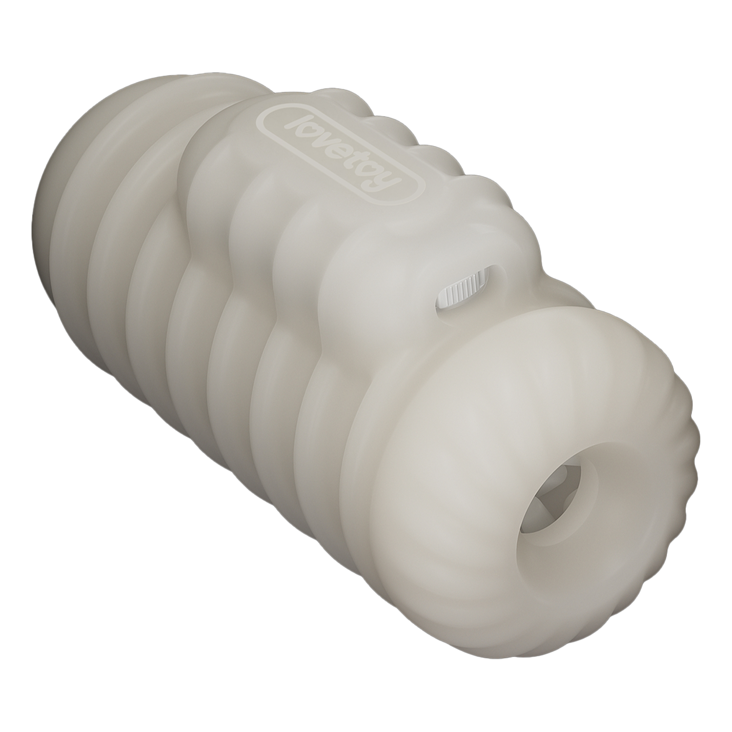 LoveToy - Knights Ring - Vibrerende Dual Purpose Sleeve - Golvend - Wit