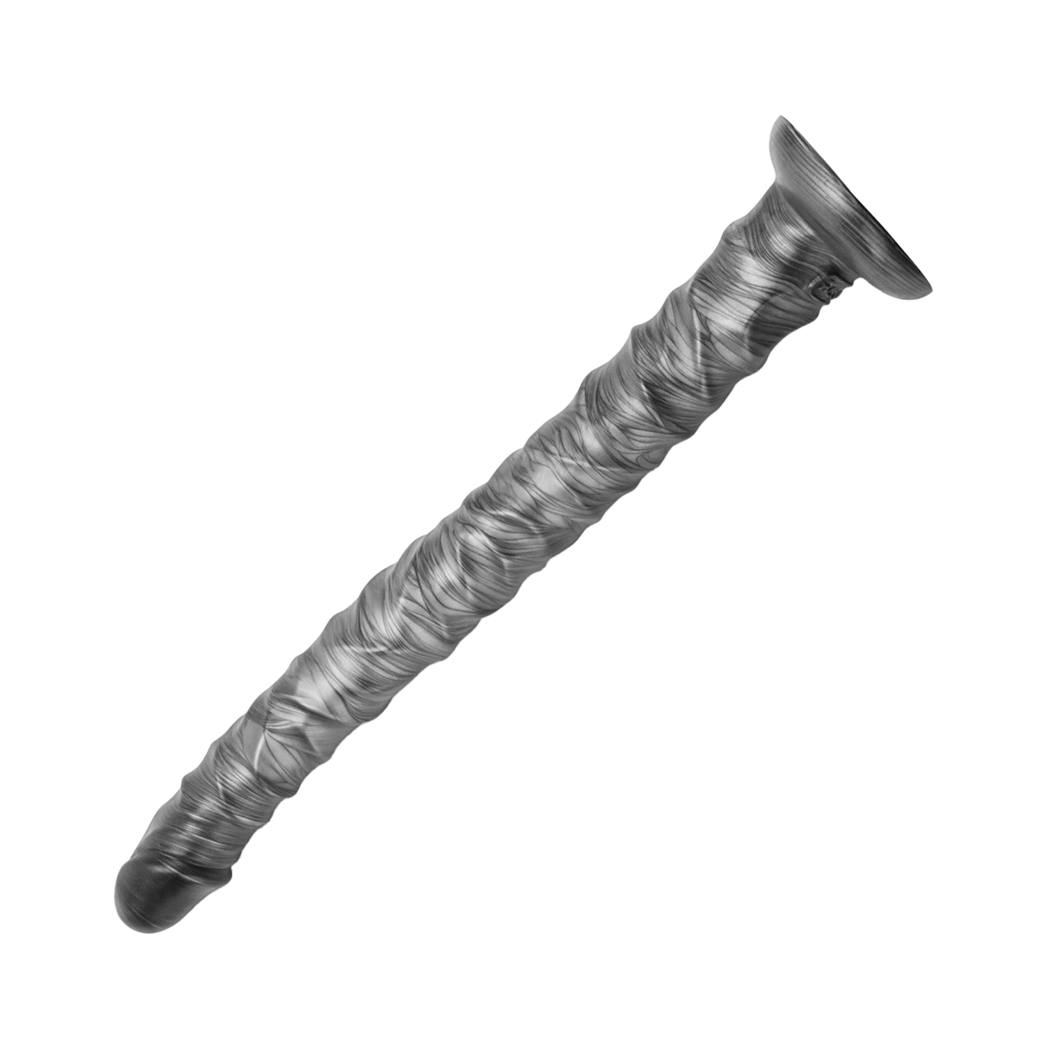 LoveToy - Kingsize Vibrerende Vibrax Slider 40,5 cm - Zilver