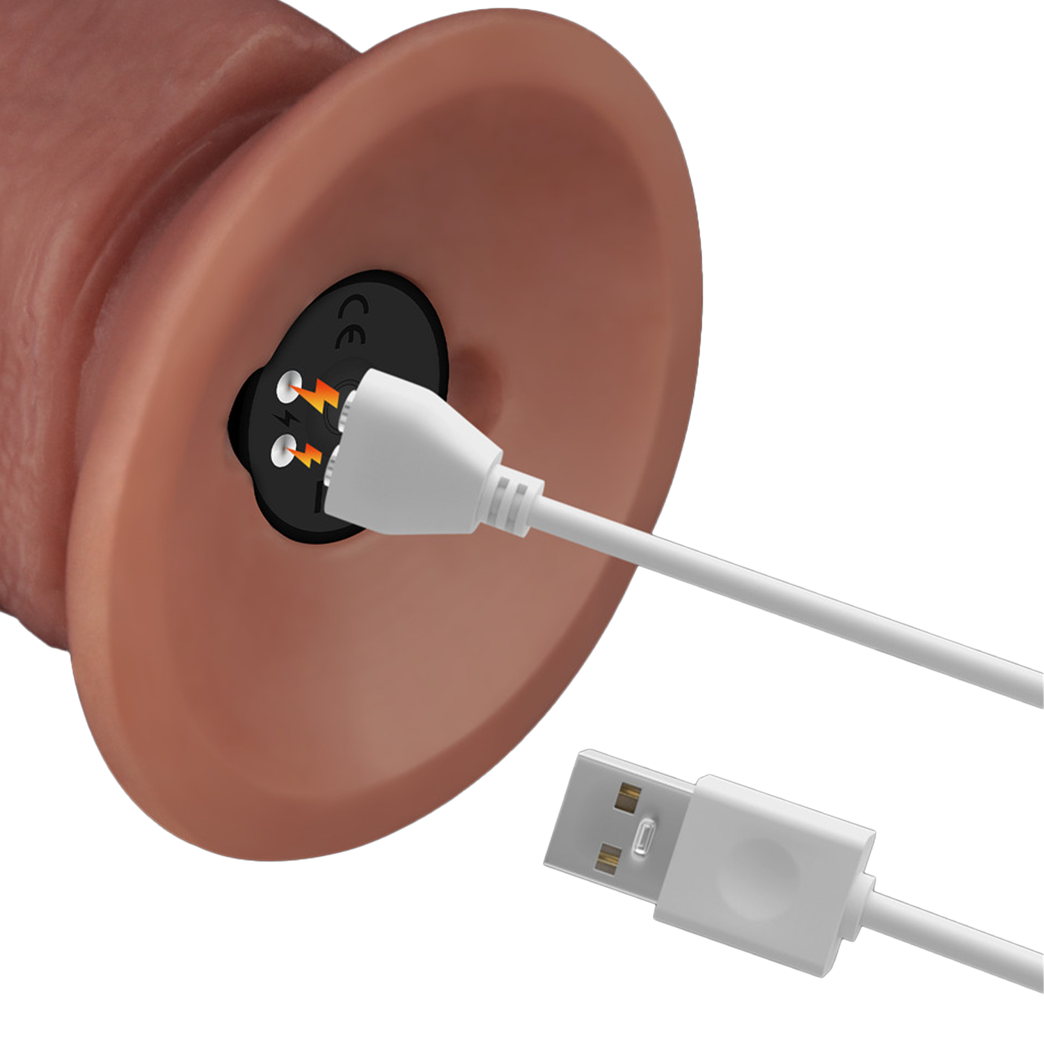 LoveToy - Power Cock 26,5 cm - Vibrerend Dual Desinty - Nude