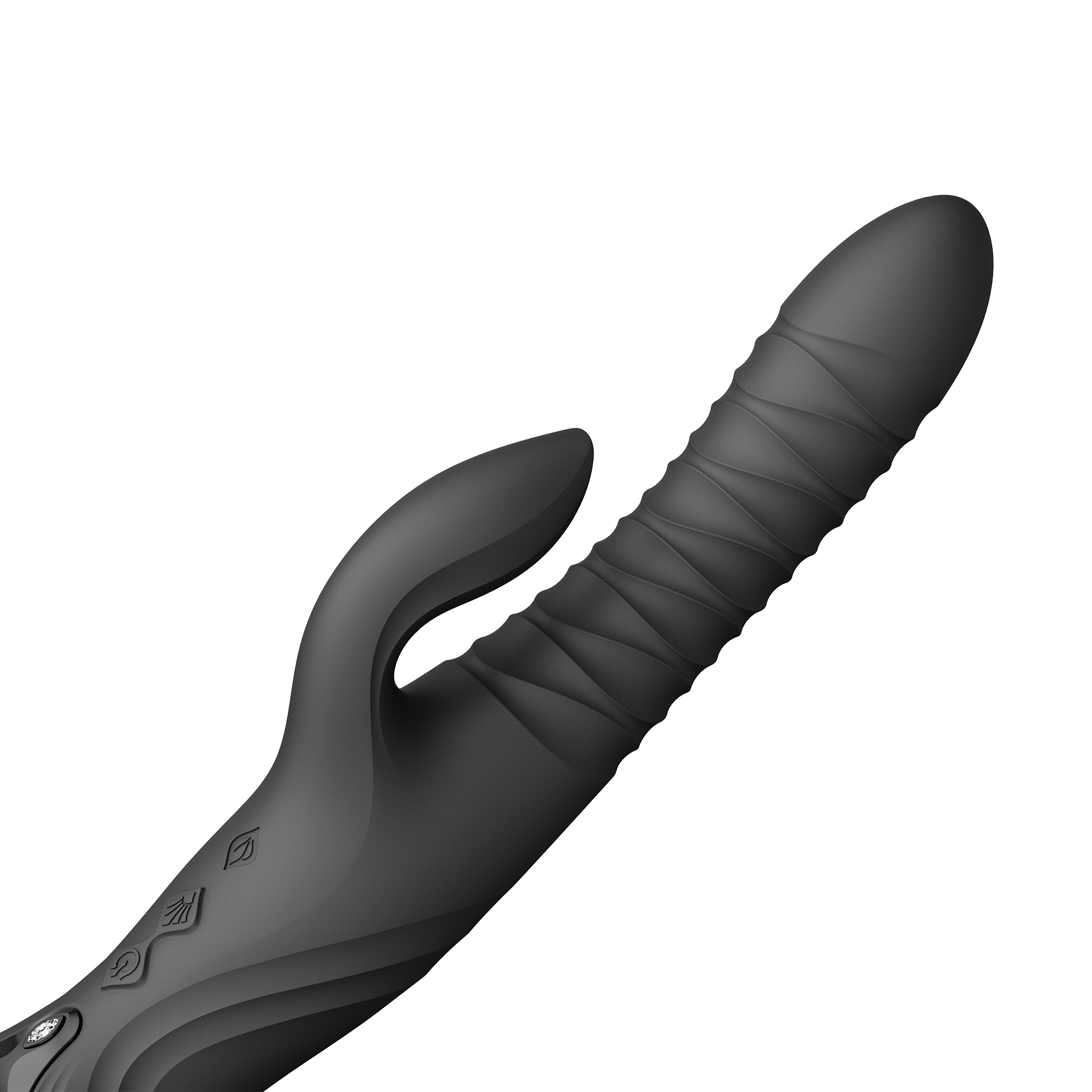 ZALO- Mose 2 - Rabbit Thrusting Vibrator - Zwart