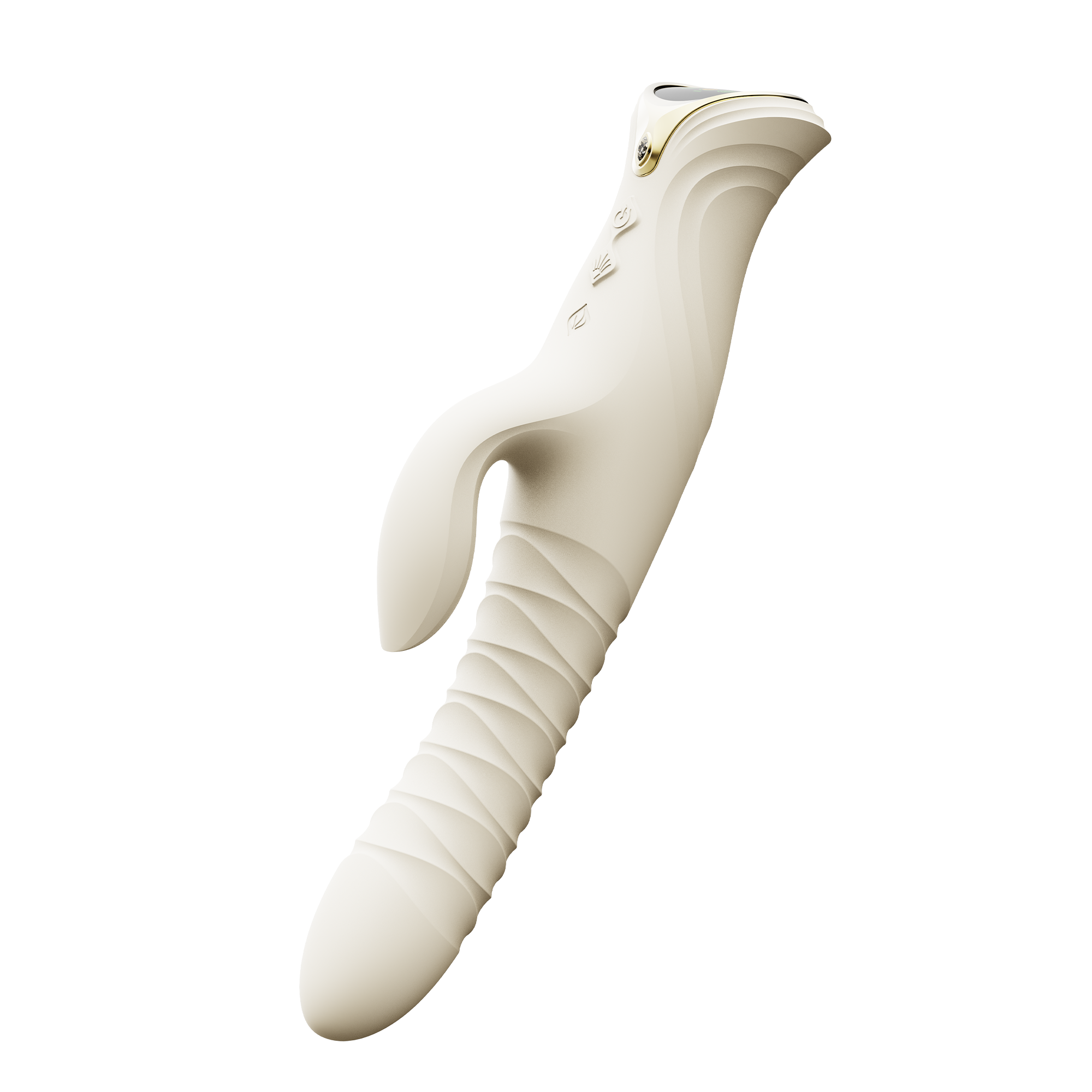 ZALO- Mose 2 - Rabbit Thrusting Vibrator - Ivoor Wit