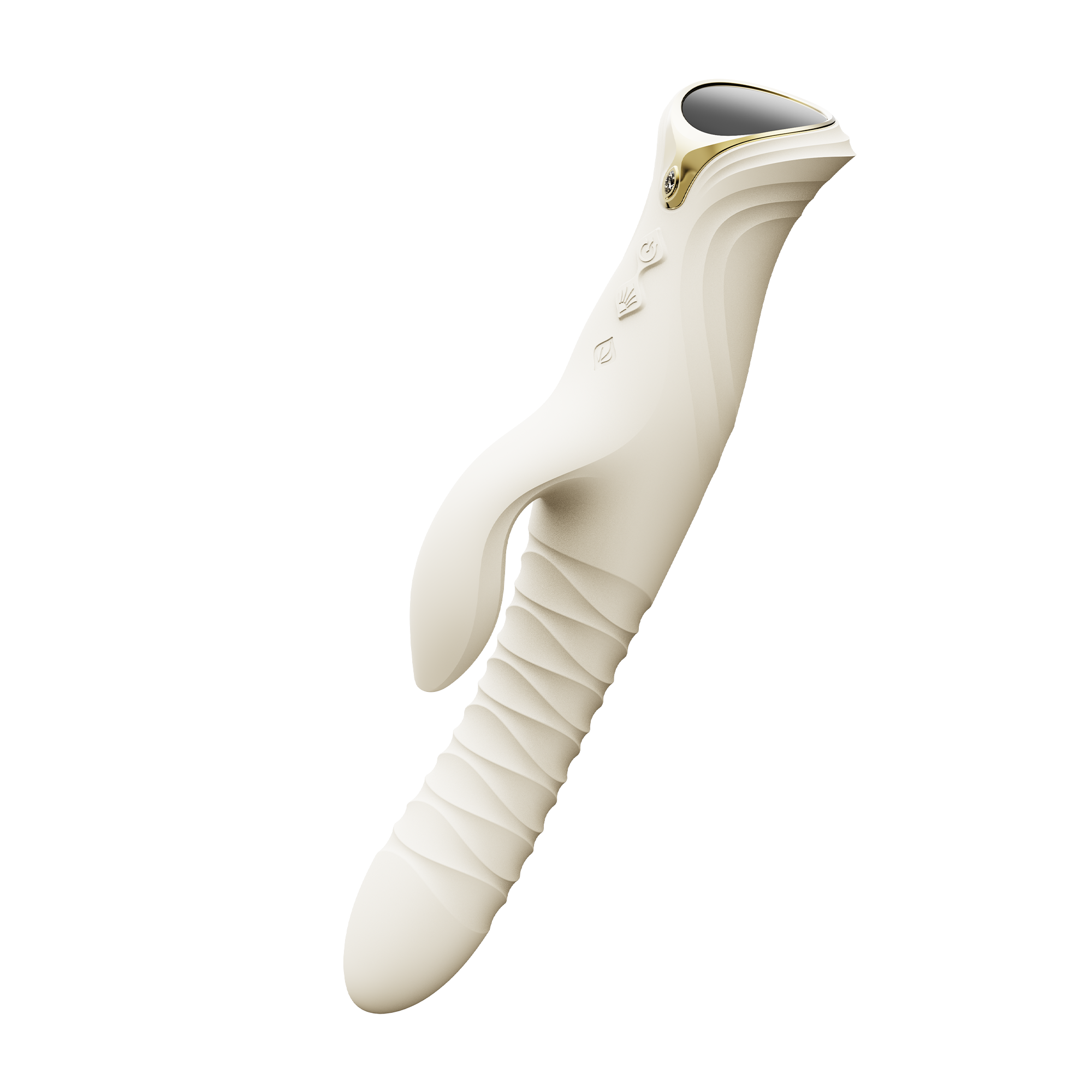ZALO- Mose 2 - Rabbit Thrusting Vibrator - Ivoor Wit