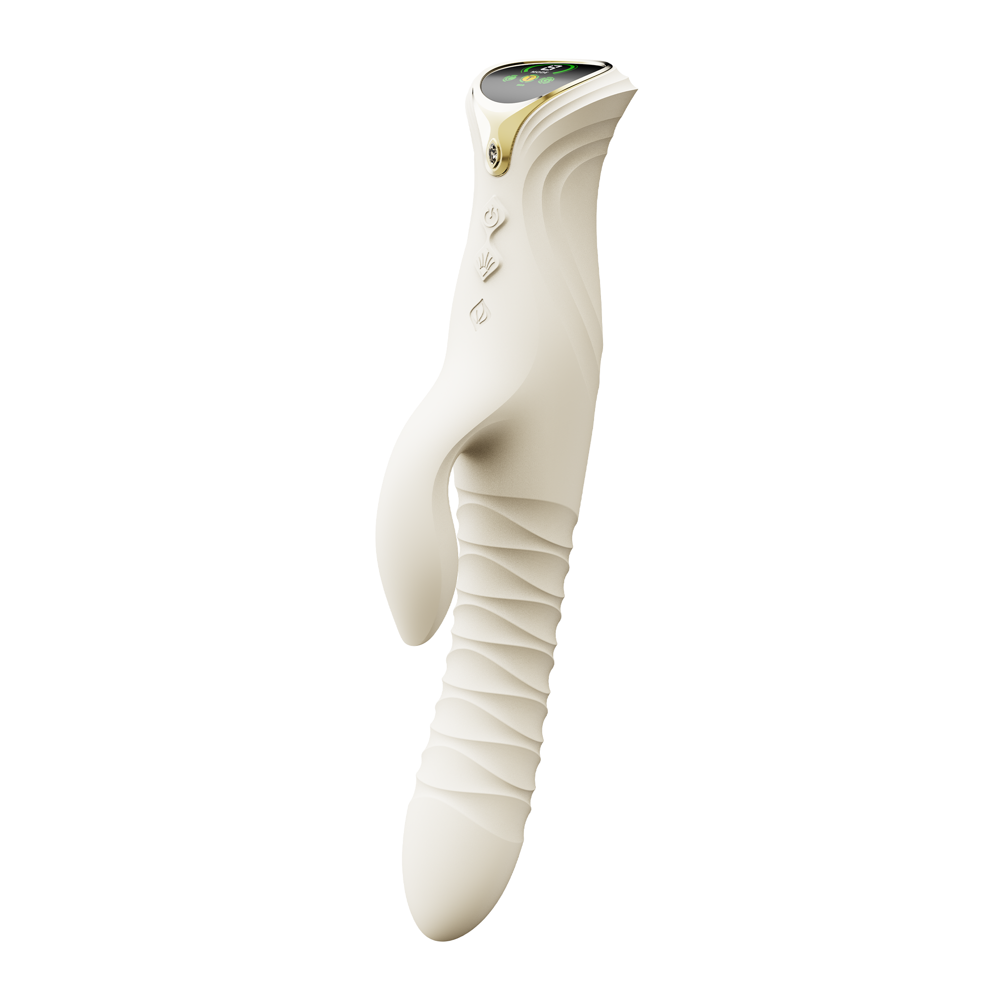 ZALO- Mose 2 - Rabbit Thrusting Vibrator - Ivoor Wit