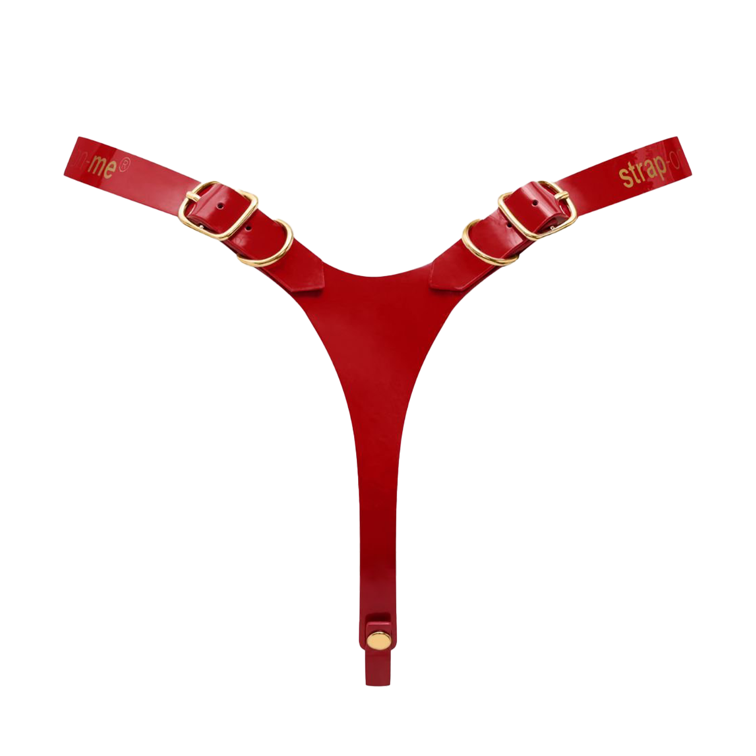Strap-On-Me - Kunstleren Harnas Fabulous - One Size - Rood Glanzend