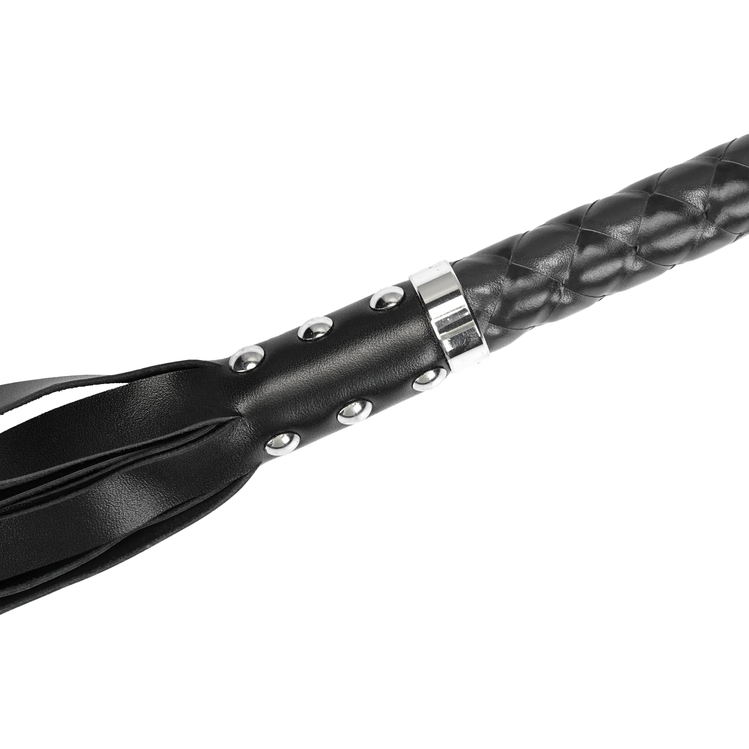 RISE - Lange Flogger (zachte staarten) - Zwart