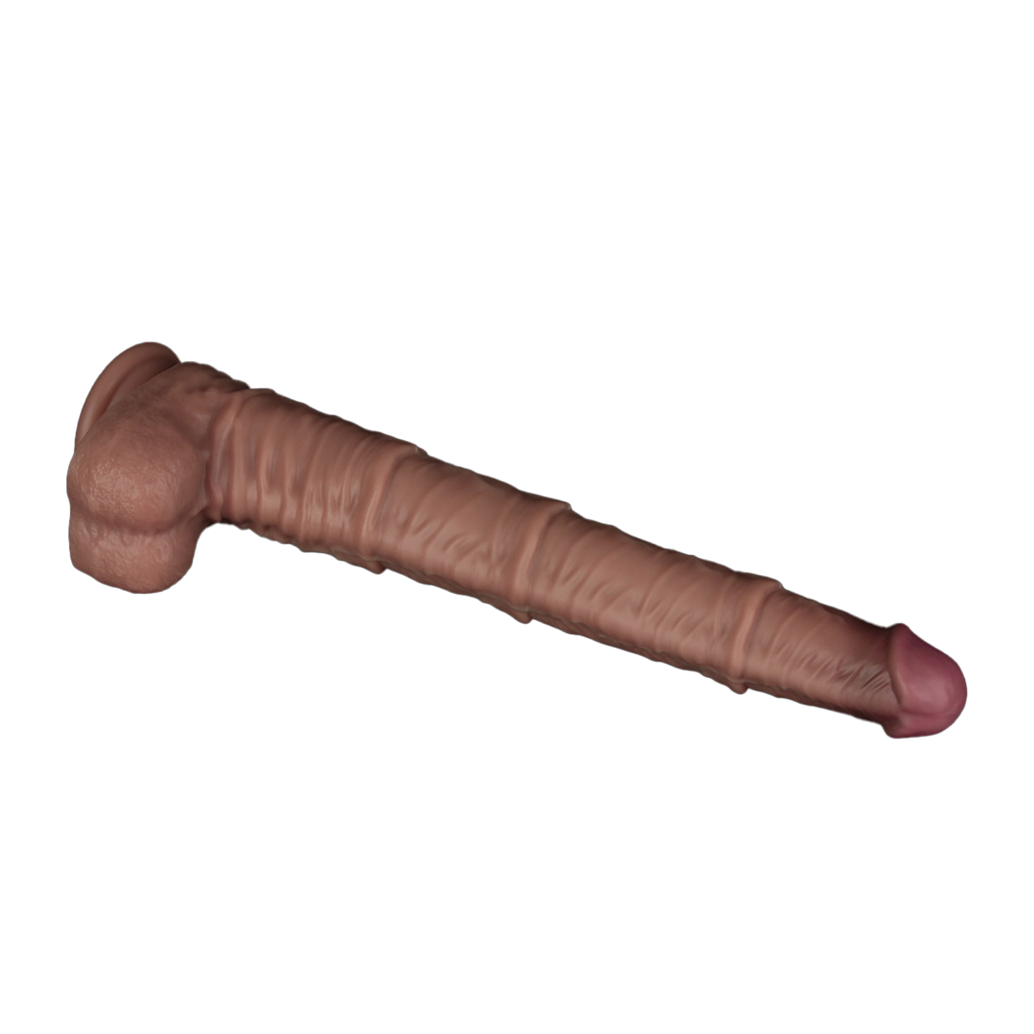 LoveToy - Nature Cock - 16" Dual Layered Bendable Cock XXL -Nude