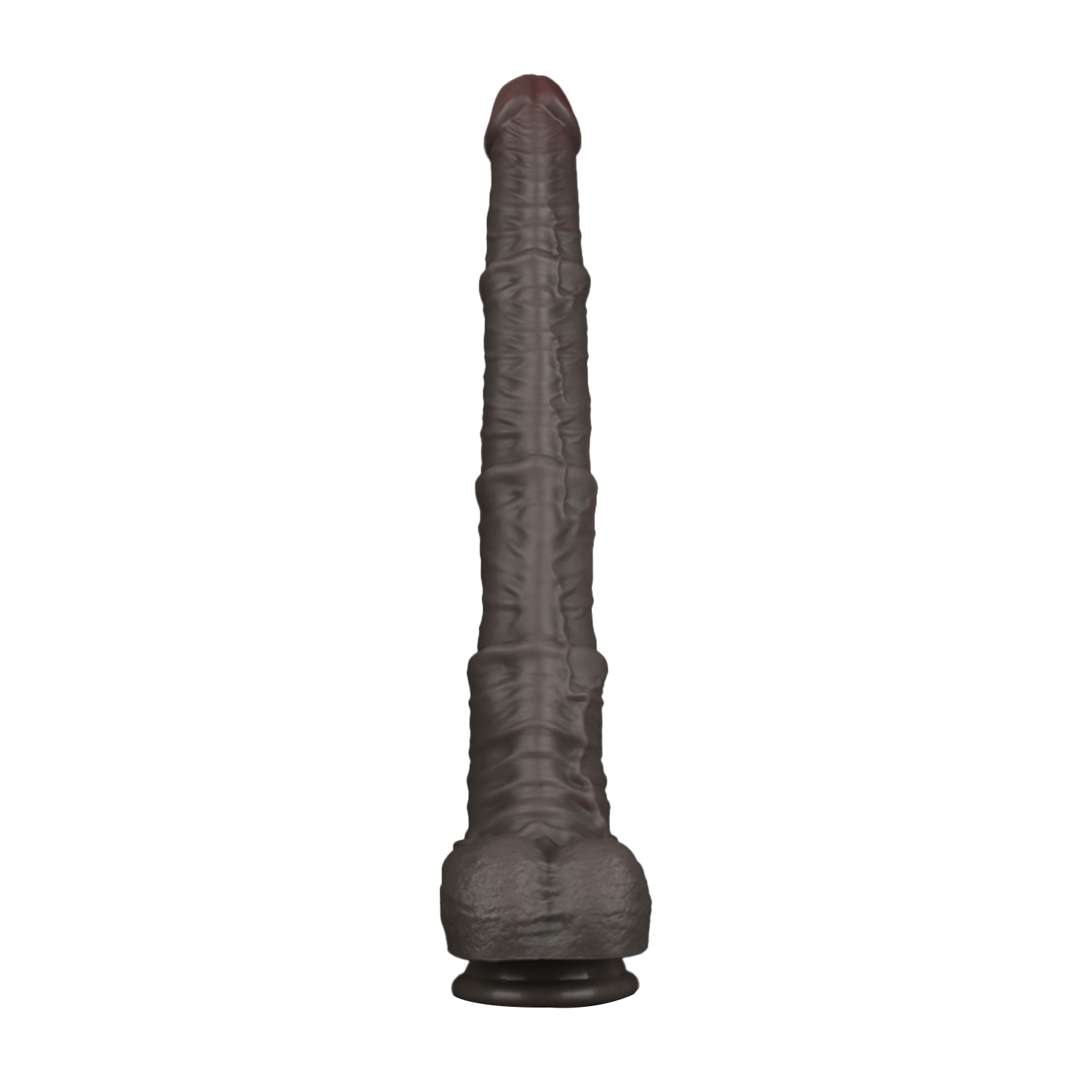LoveToy - Nature Cock - 16" Dual Layered Bendable Cock XXL - Zwart