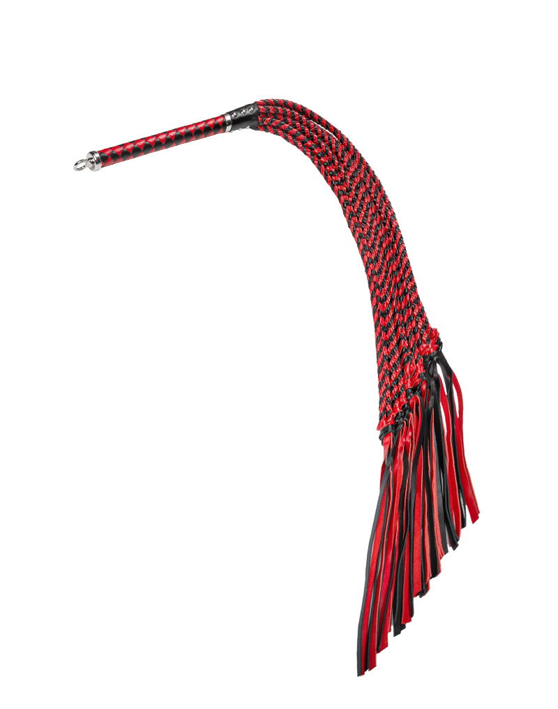 RISE - Thicker Cat O. Nine Whip - Zwart/rood