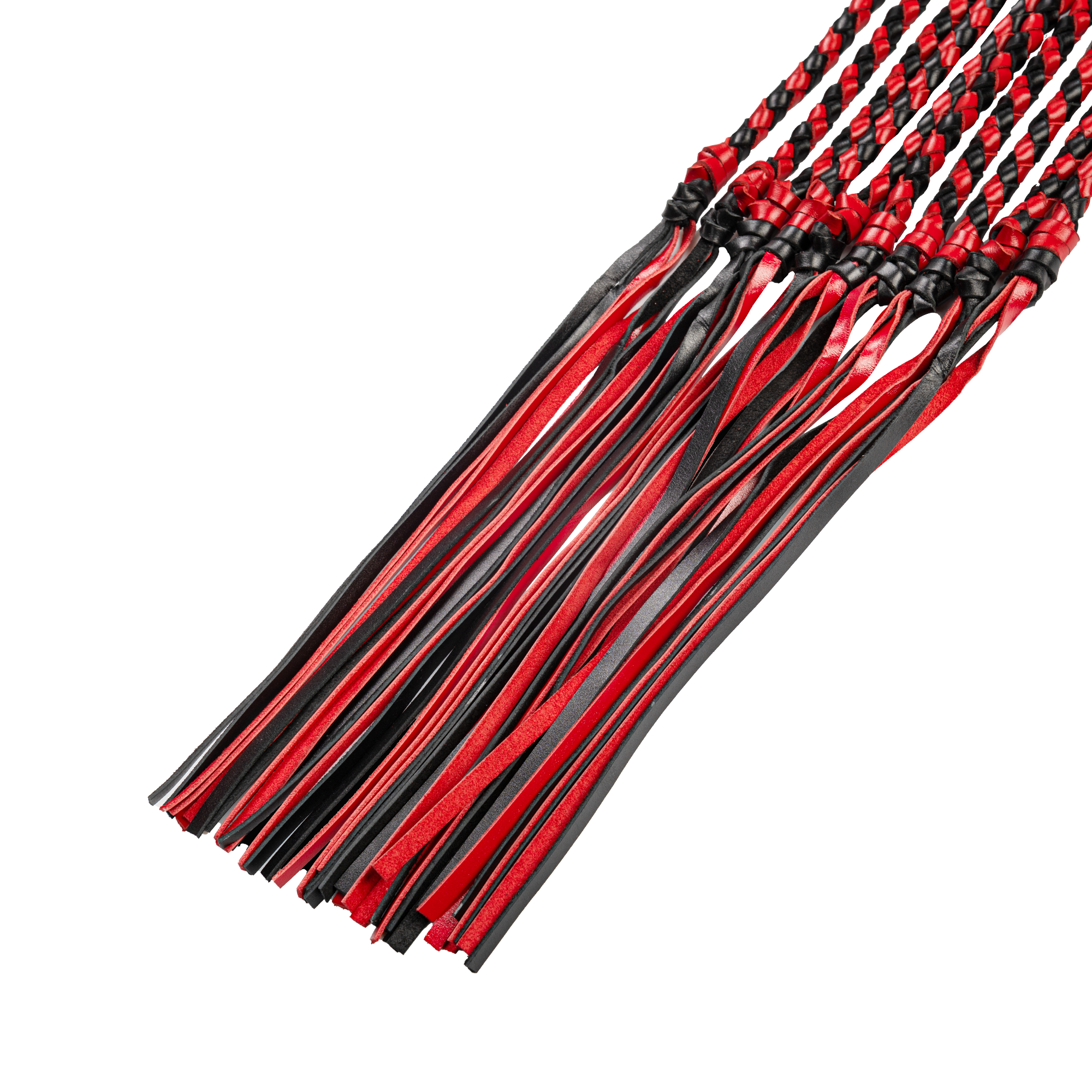 RISE - Thicker Cat O. Nine Whip - Zwart/rood