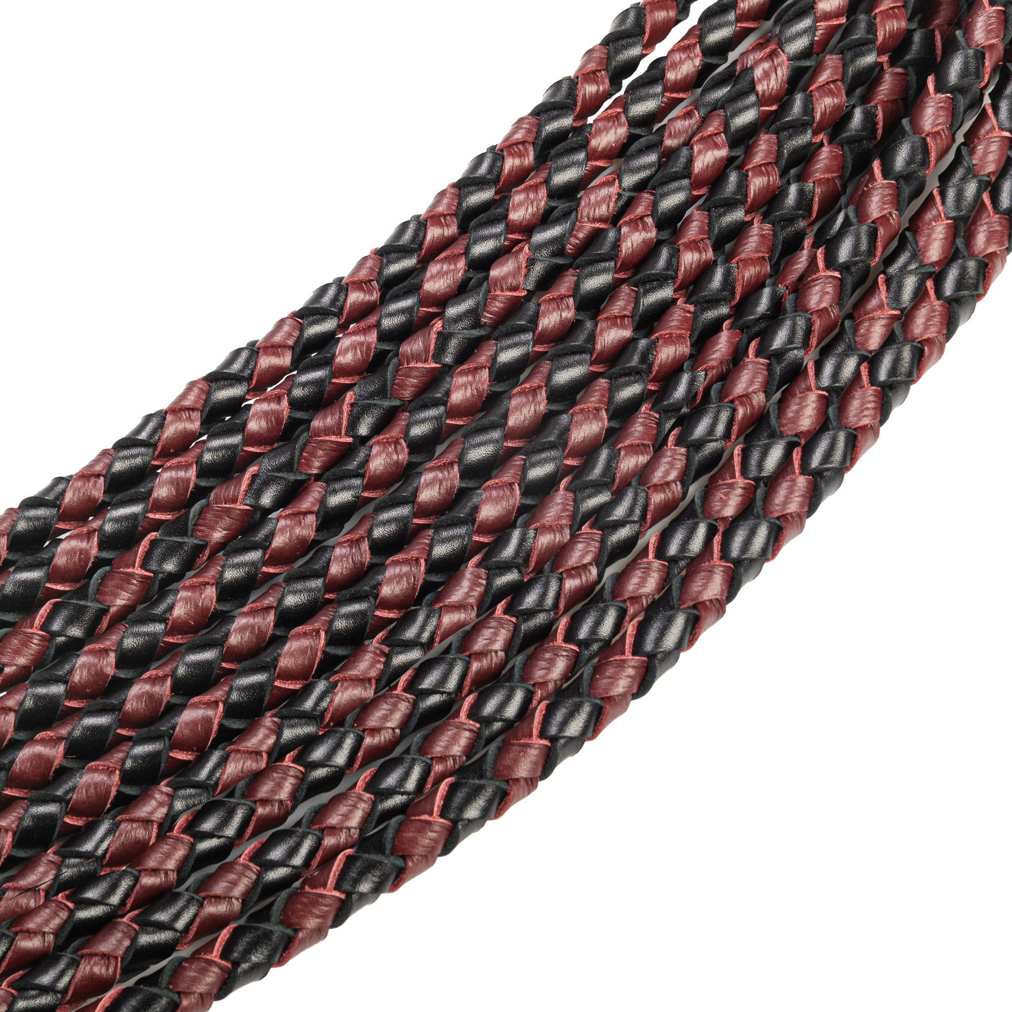 RISE - Thicker Cat O. Nine Whip - Zwart/Wijnrood