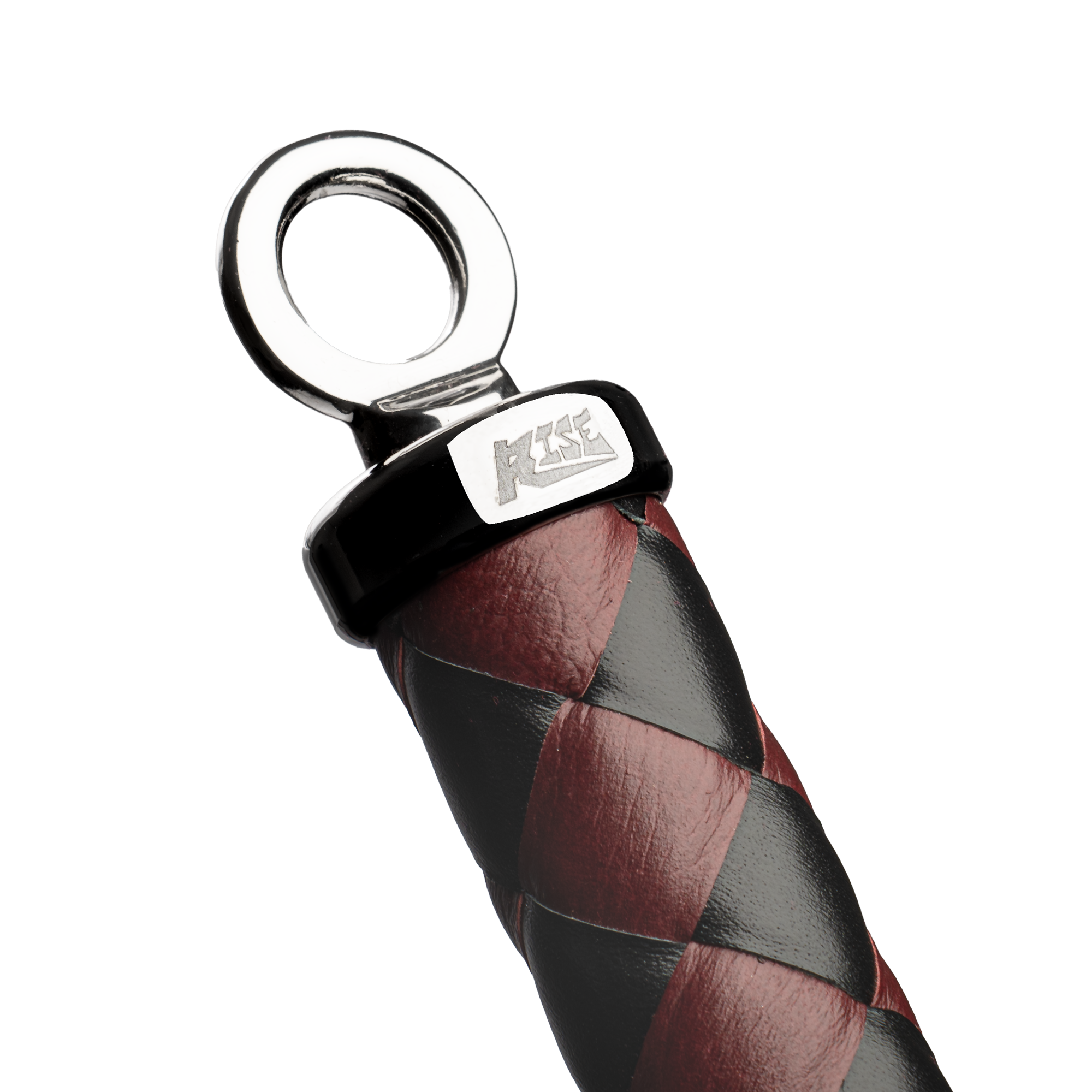 RISE - Thicker Cat O. Nine Whip - Zwart/Wijnrood