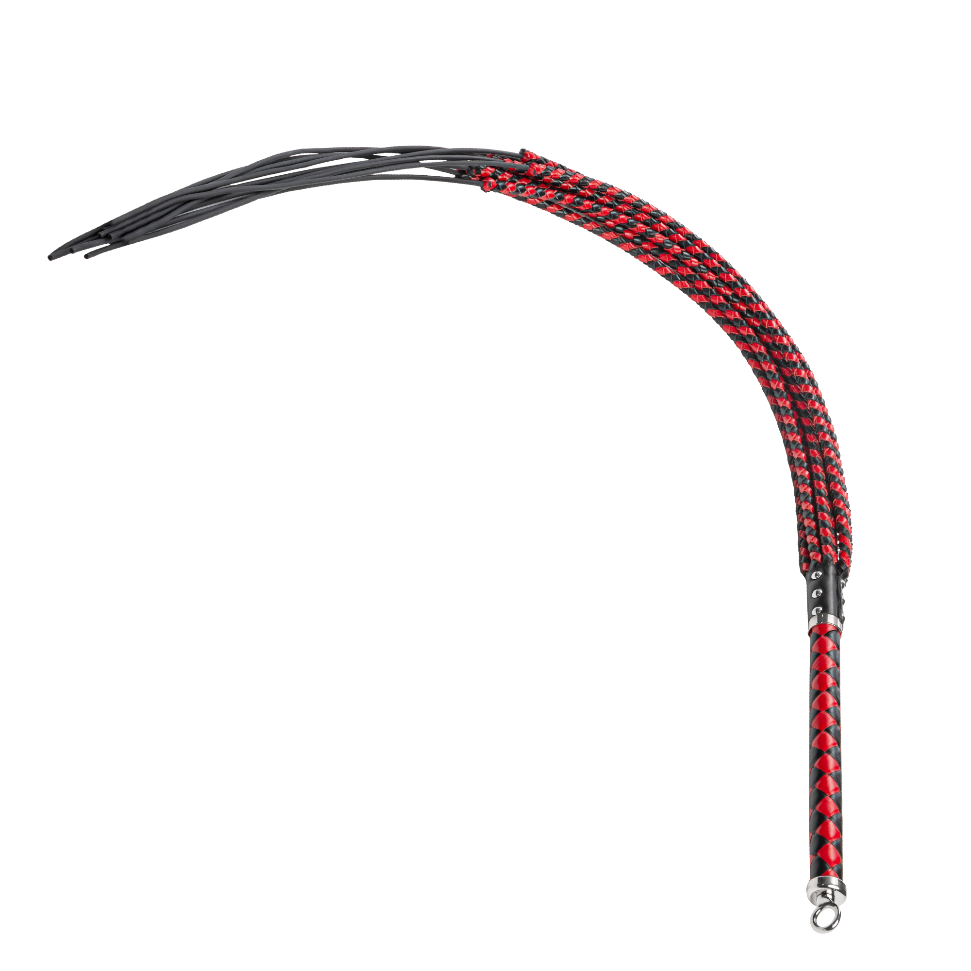 RISE - Heavy Cat O. Nine Whip - Zwart/Rood